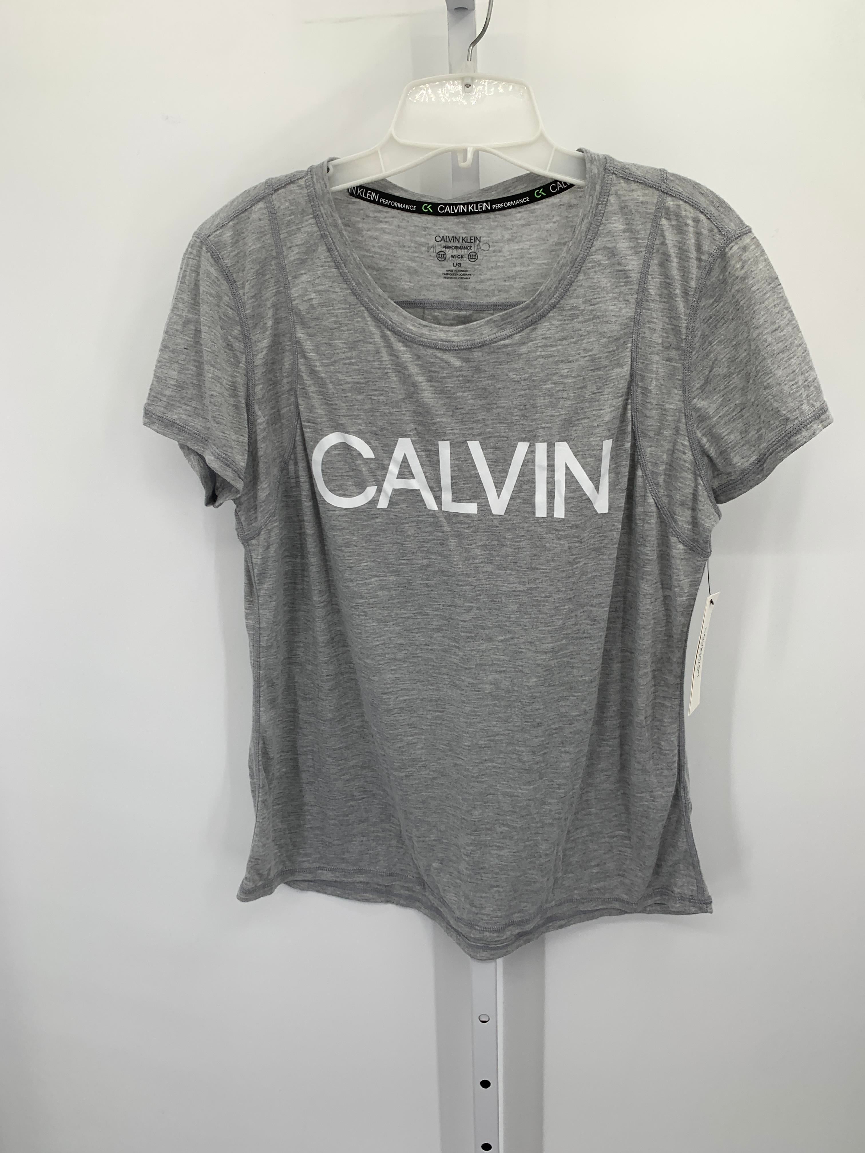 Calvin Klein Size Large Misses Short Sleeve Shirt