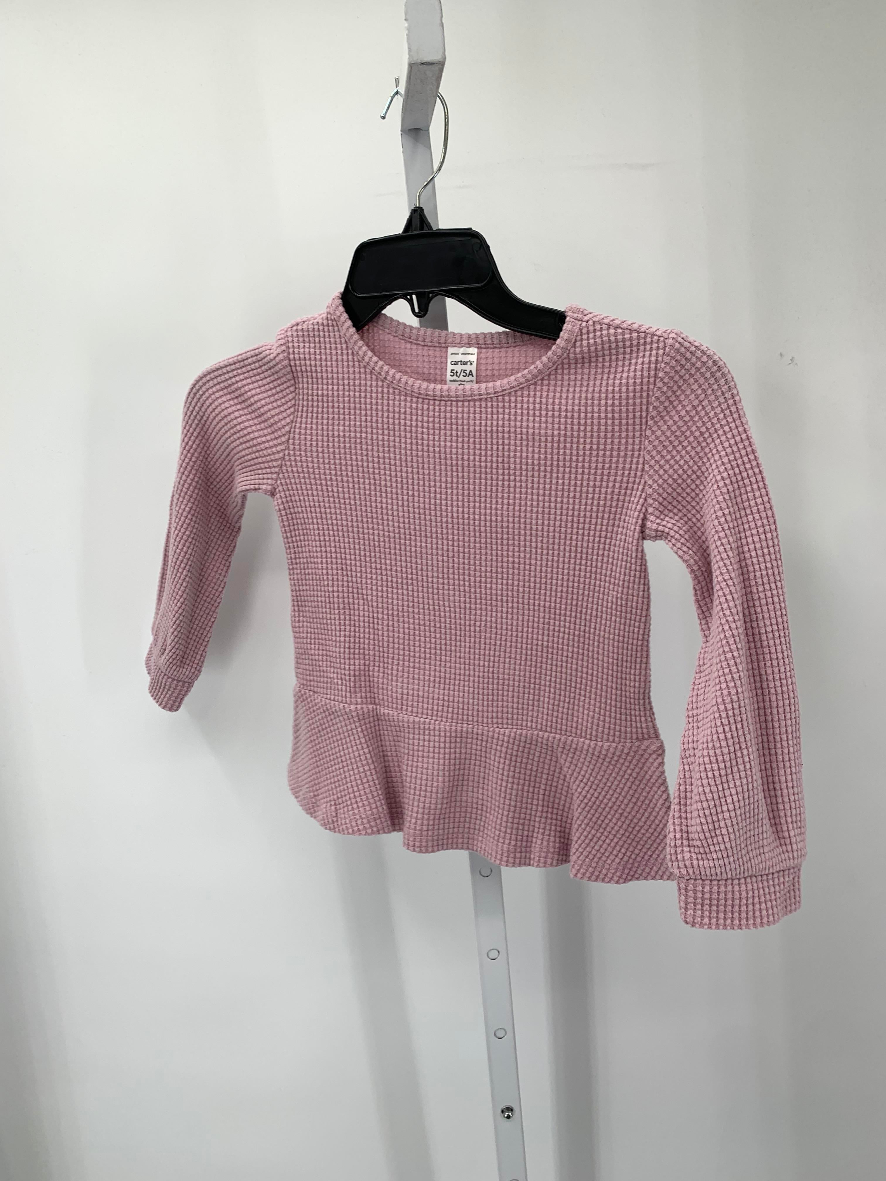 Carters Size 5T Girls Long Sleeve Shirt