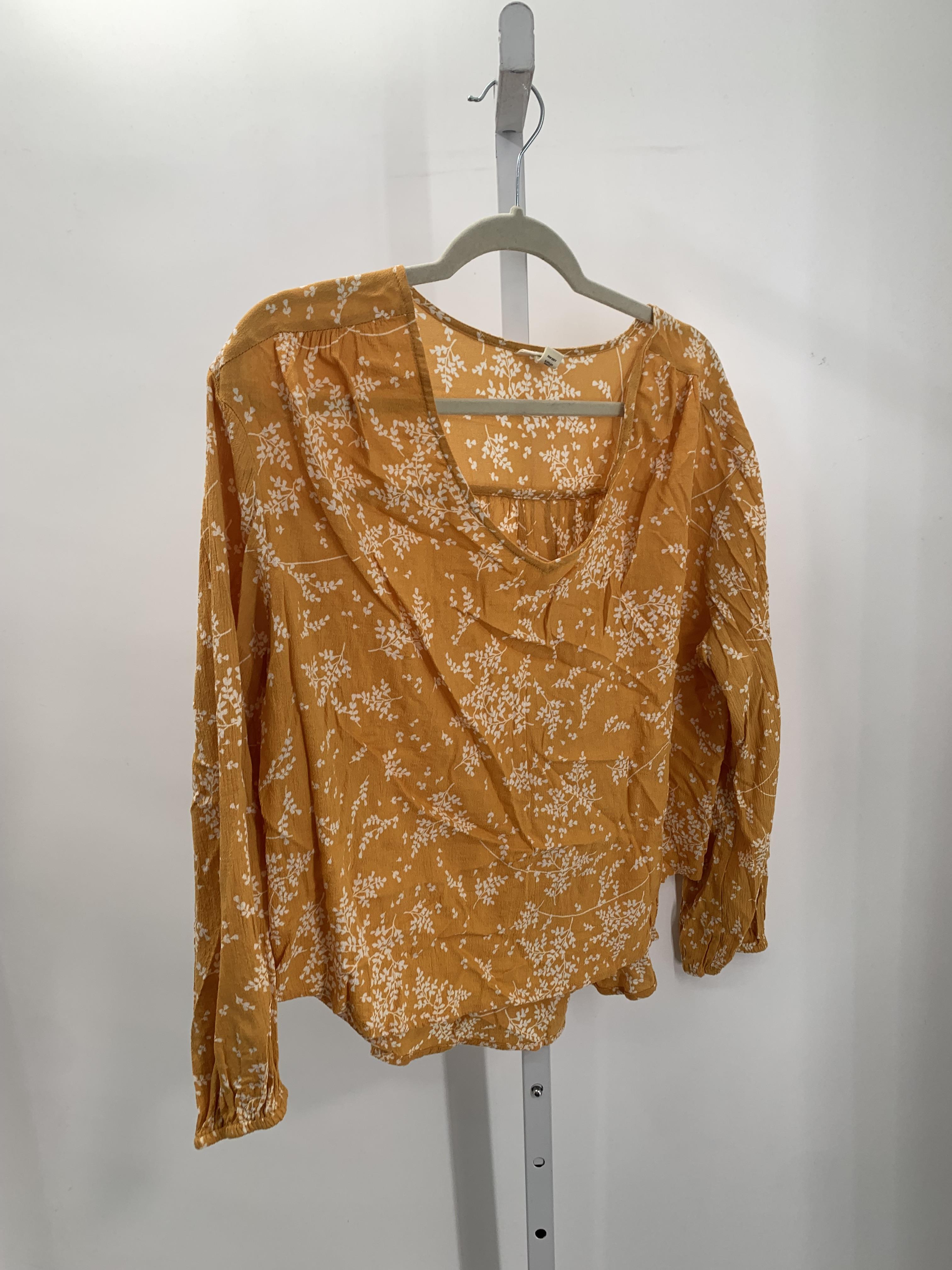 A.N.A. Size X Large Petite Petite Long Sleeve Shirt