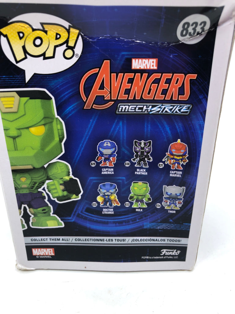 FUNKO POP AVENGERS MECH STRIKE HULK 833