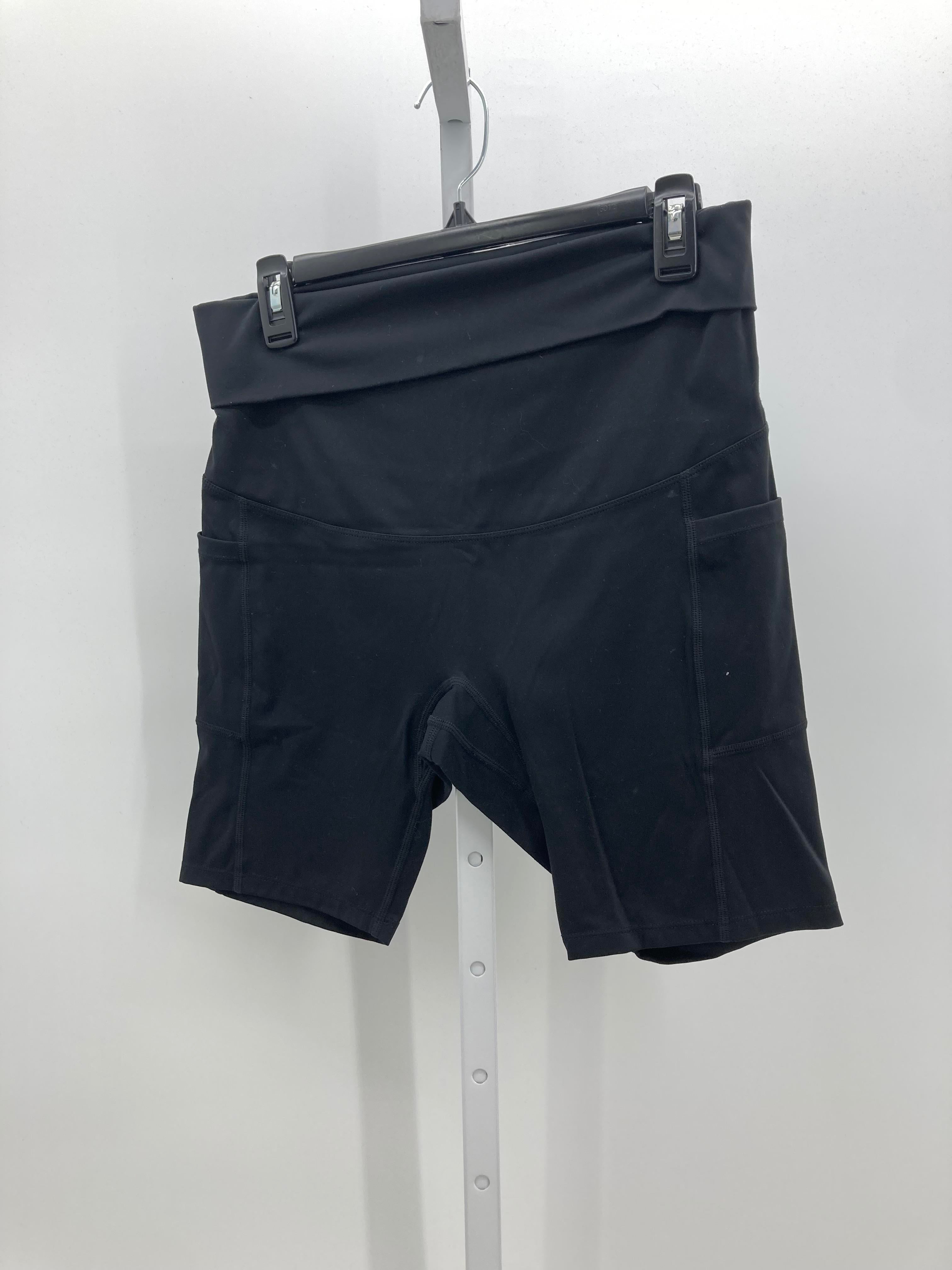 Black Size Medium Maternity Shorts