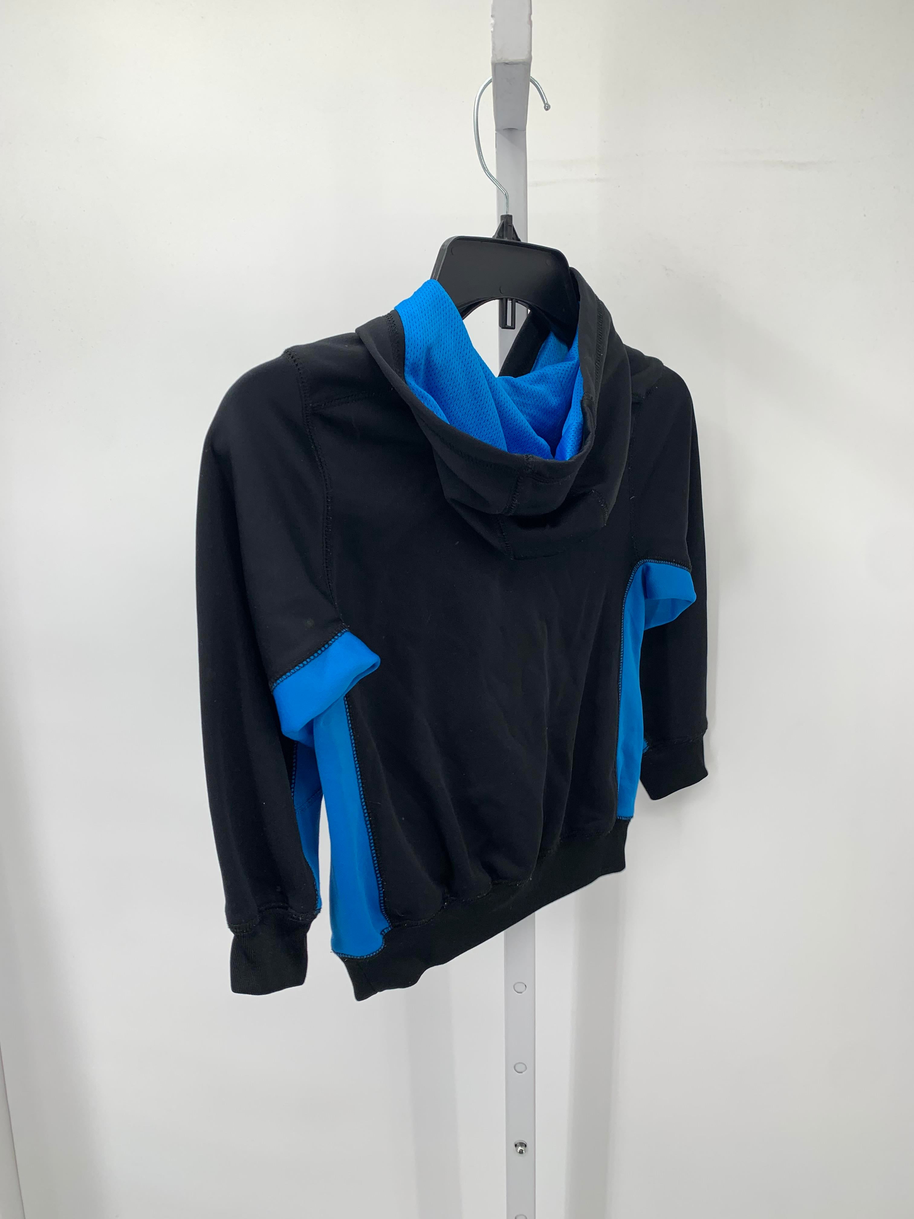 BLUE HOODED KNIT