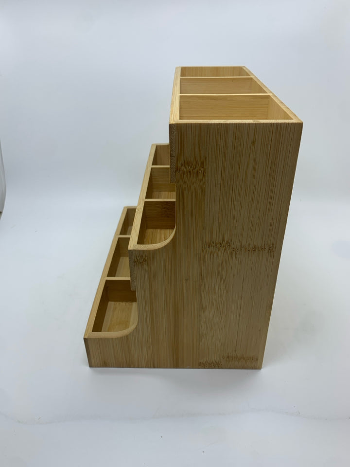 3 TIER BAMBOO TEA BAG ORGANIZER.