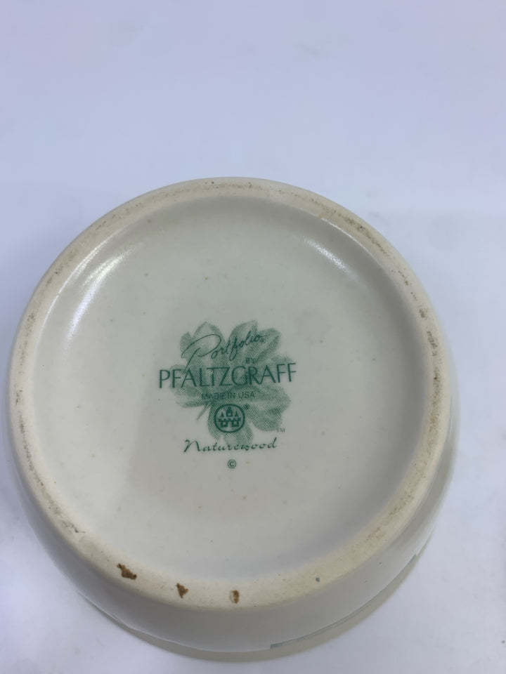 GARDEN THEME COVERED SUGAR BOWL.