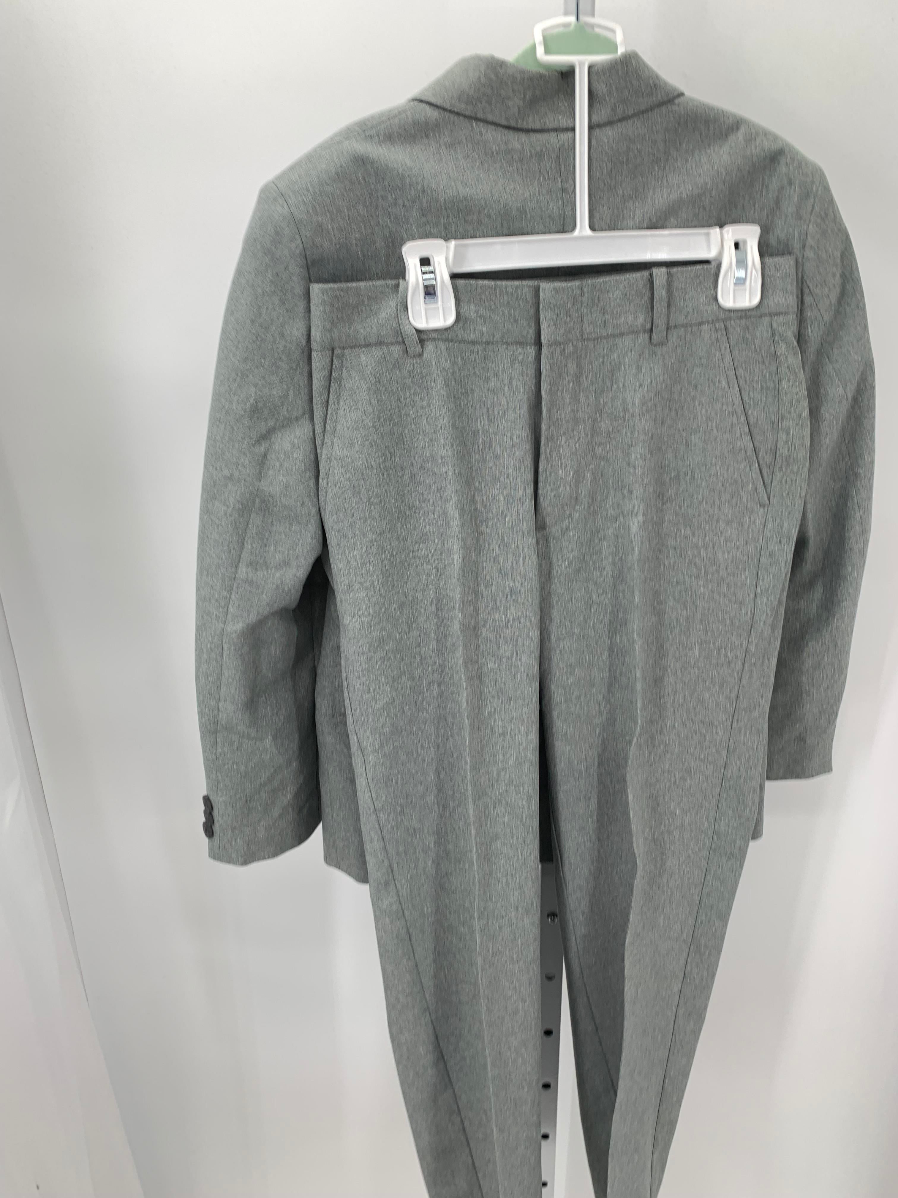 BUTTON BLAZER FLAT FRONT PANTS