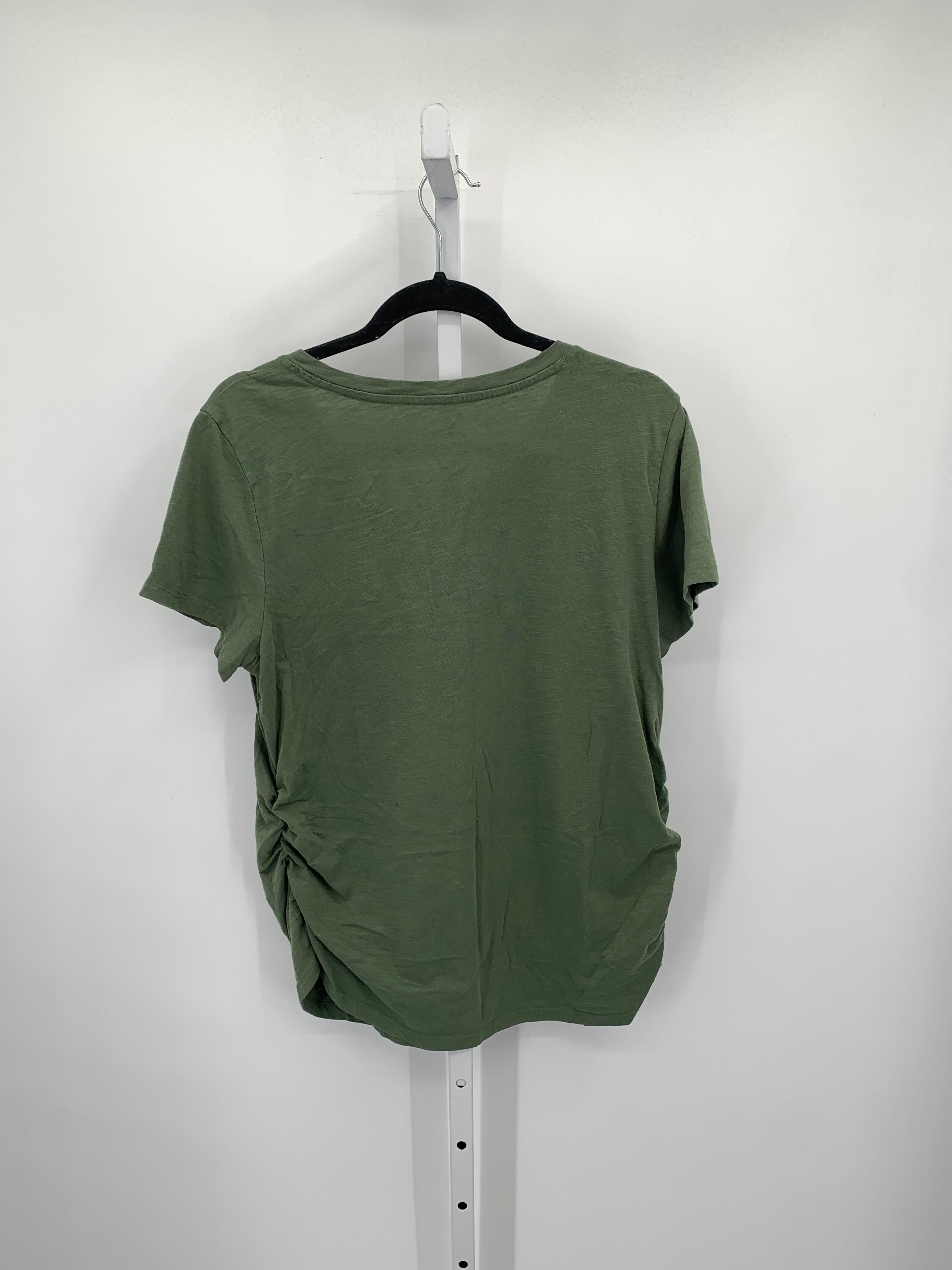 Sonoma Green Size Extra Large Maternity Short Sleeve Shirt