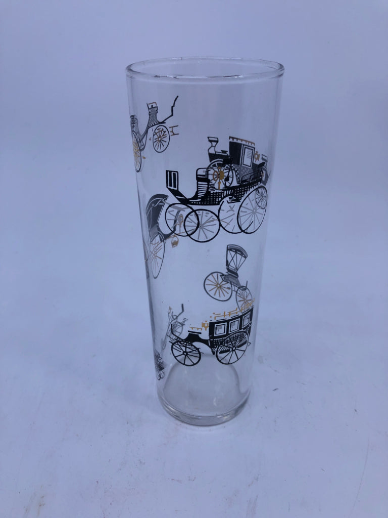 4 VTG ANTIQUE CAR GLASSES.