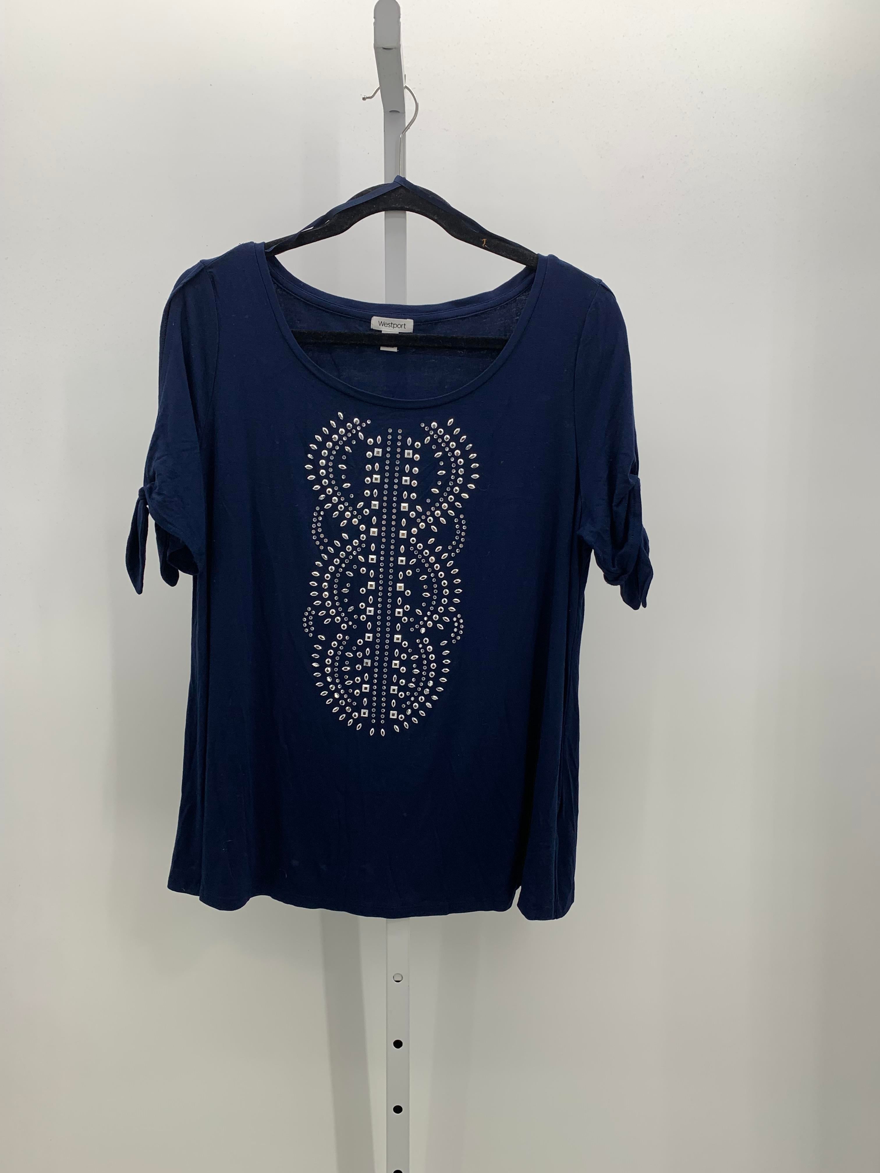 Westport Size Large Misses Short Sleeve Shirt