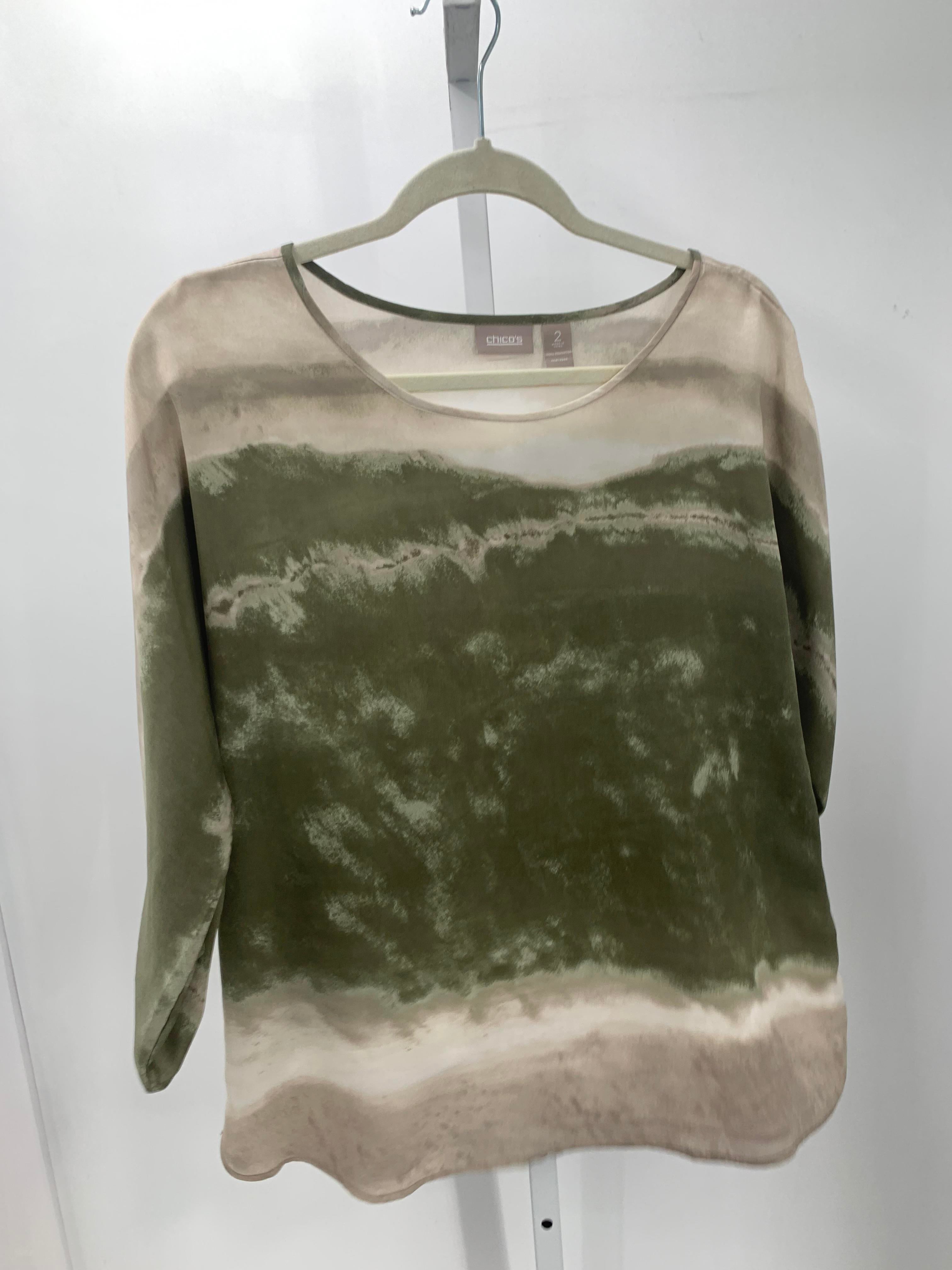 Chico's Size Medium Misses Short Sleeve Shirt