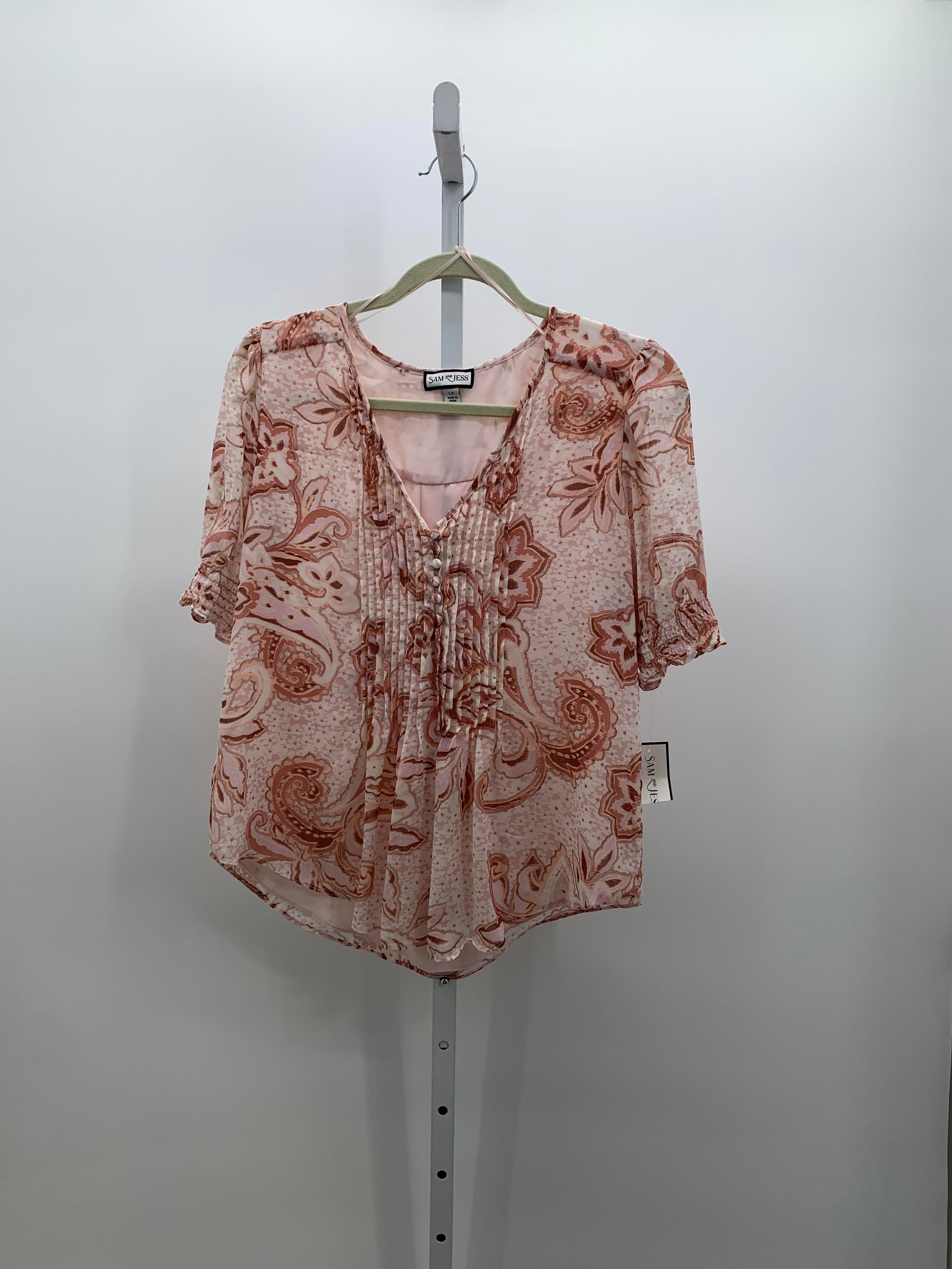 Size Large Petite Petite Short Sleeve Shirt