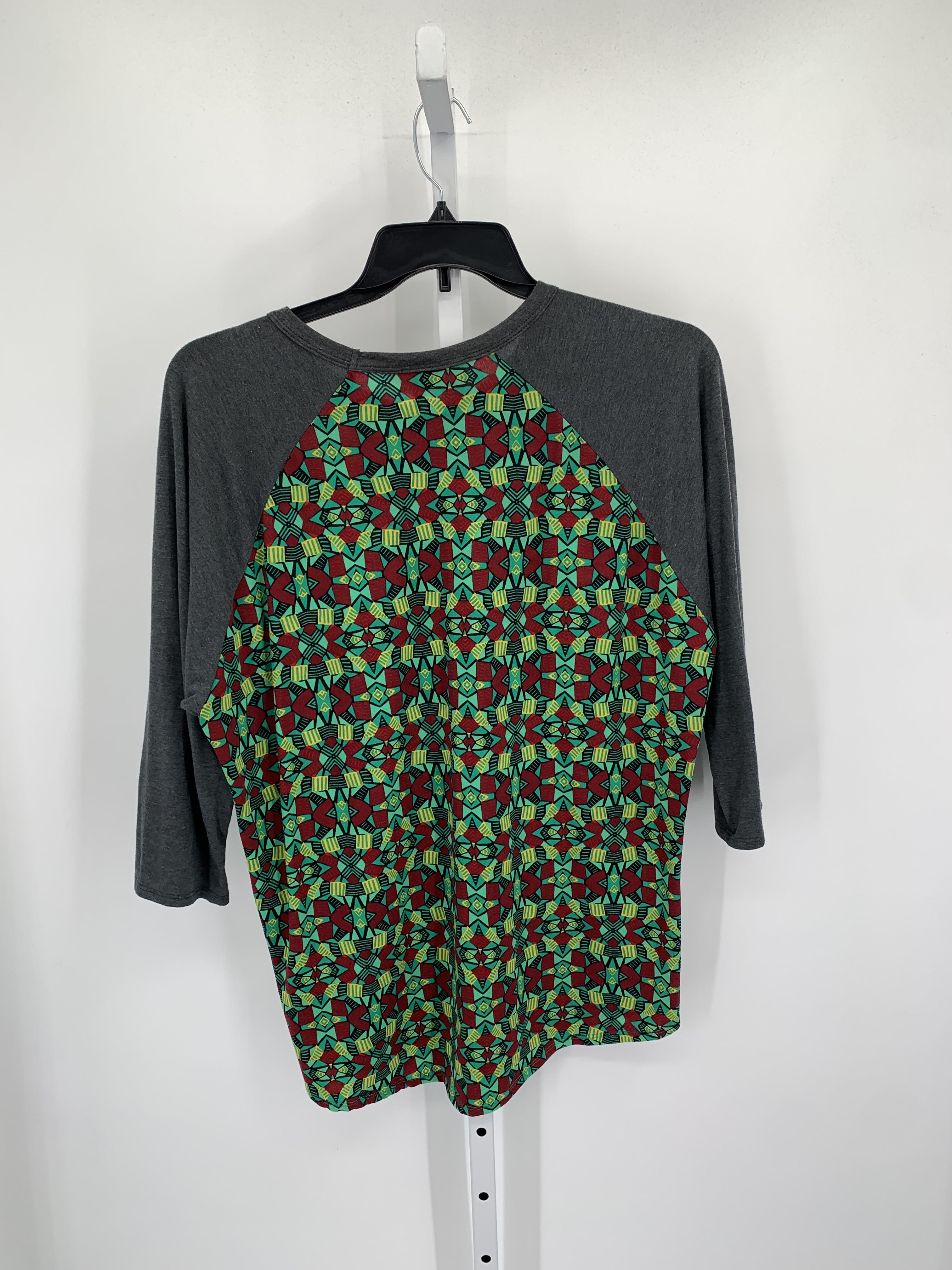 Lularoe Size 2X Womens 3/4 Sleeve Shirt