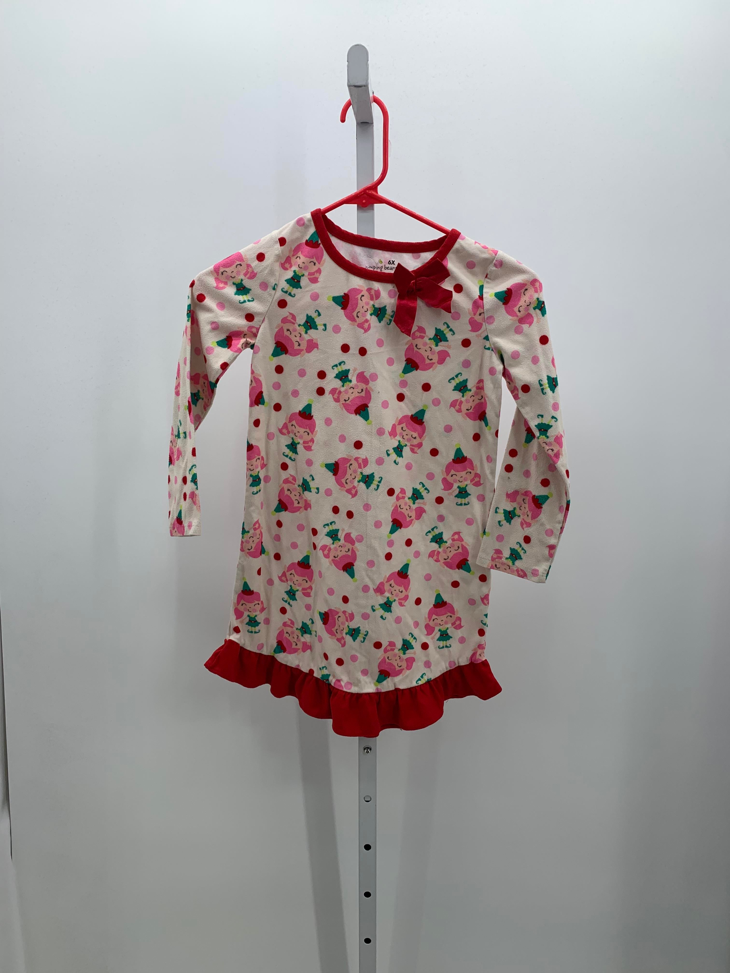 PINK DOTS ELVES NIGHTGOWN