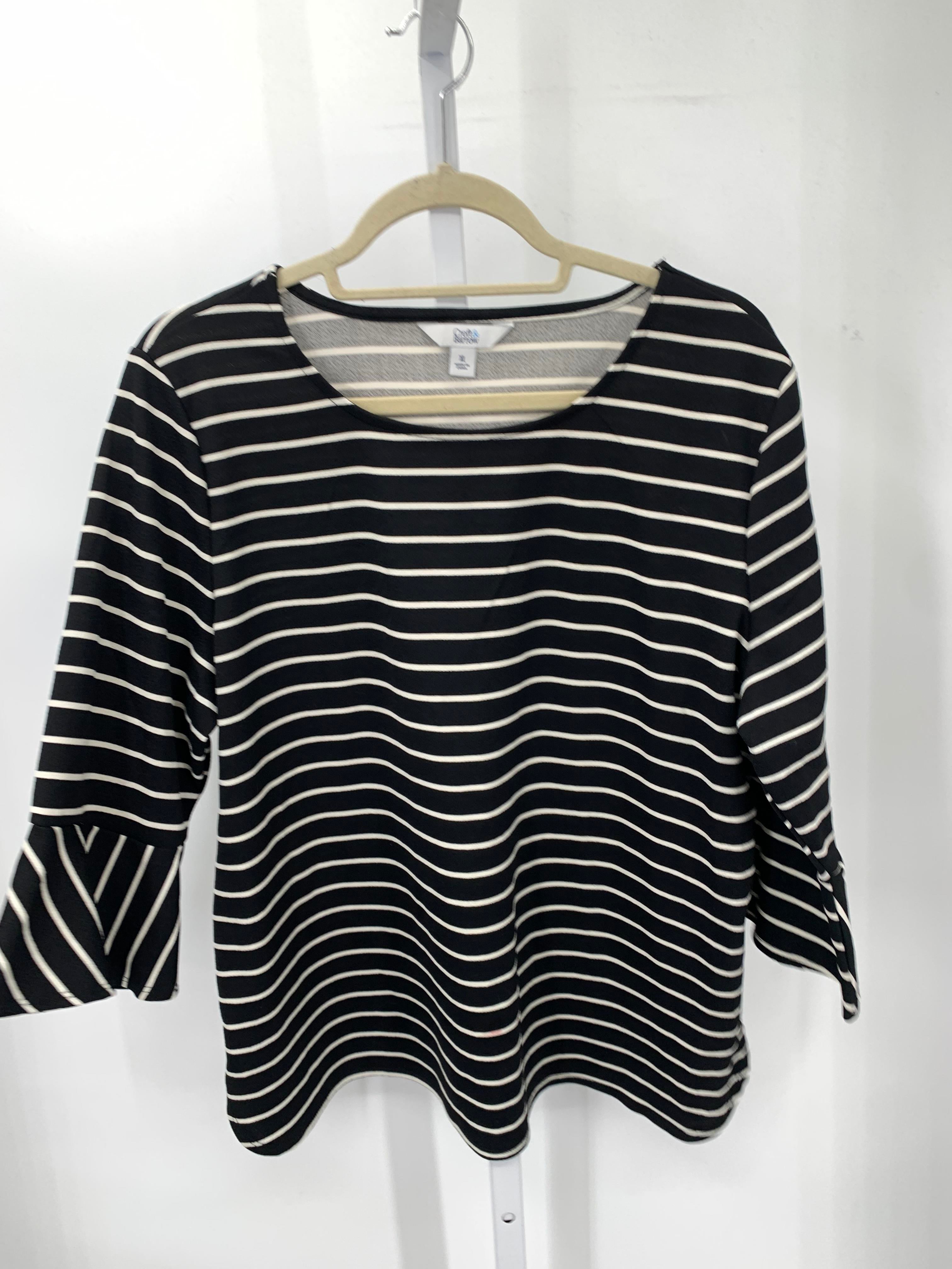 Croft & Barrow Size Extra Large Misses 3/4 Sleeve Shirt