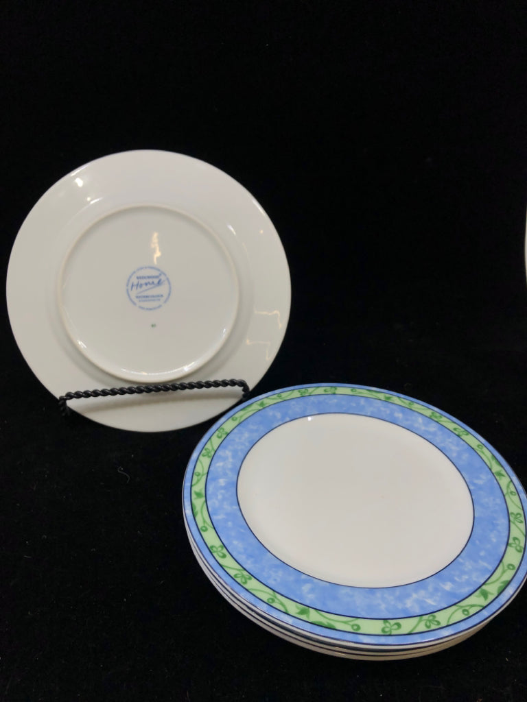 4 WEDGWOOD WATERCOLOUR LINCH PLATES.