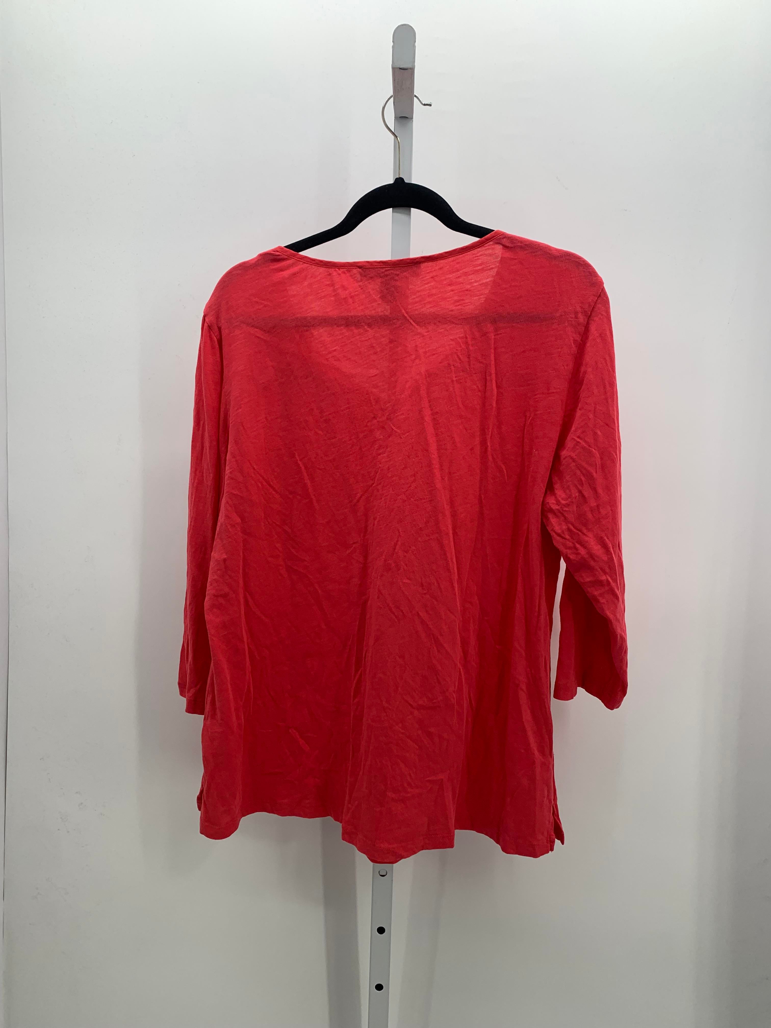 Gloria Vanderbilt Size Extra Large Misses 3/4 Sleeve Shirt