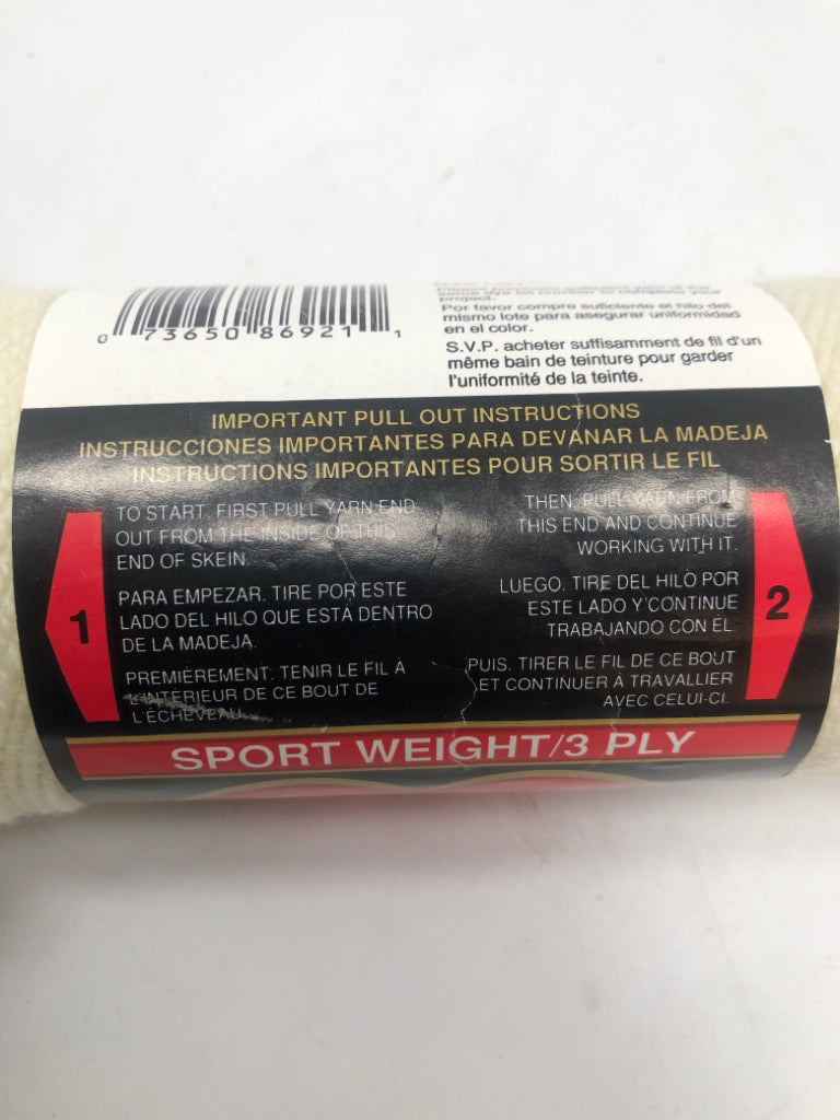 OFF WHITE SPORT YARN.