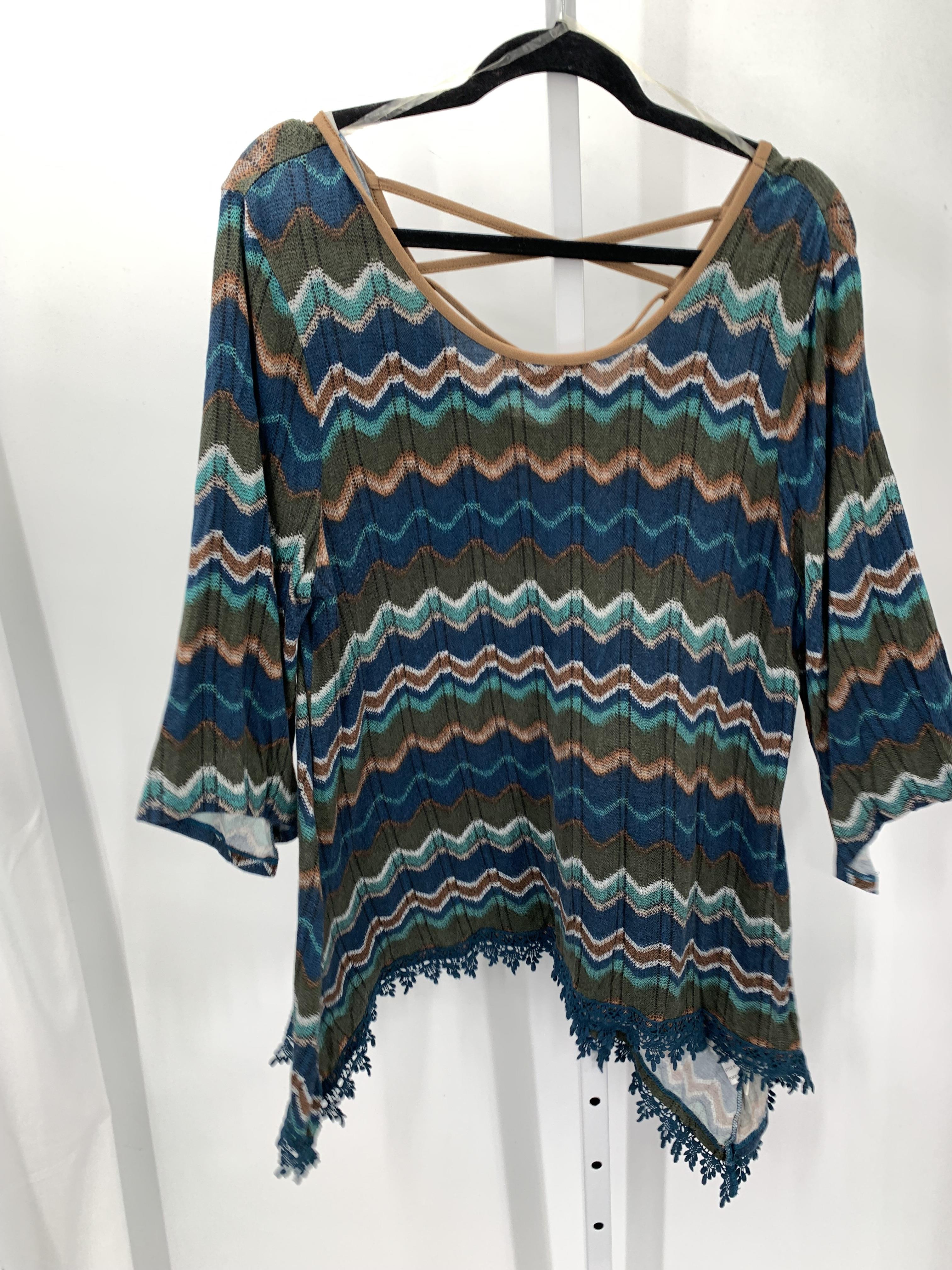 Size Extra Large Misses 3/4 Sleeve Shirt