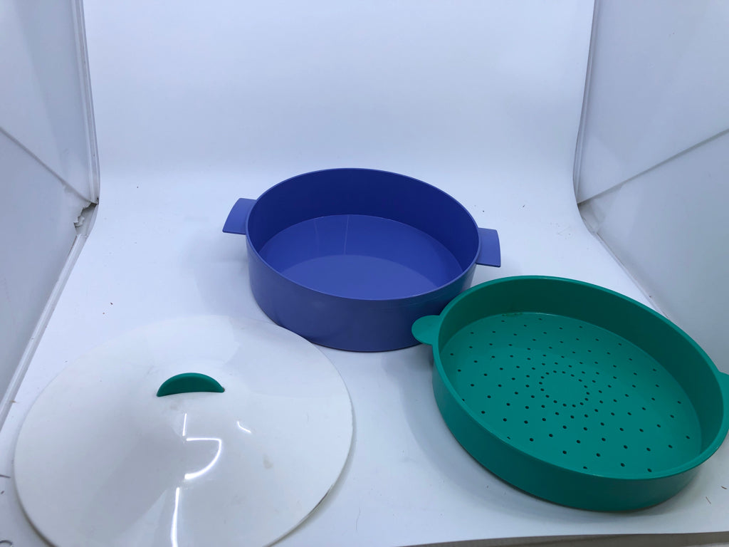 VTG PURPLE TUPPERWARE STEAMER.