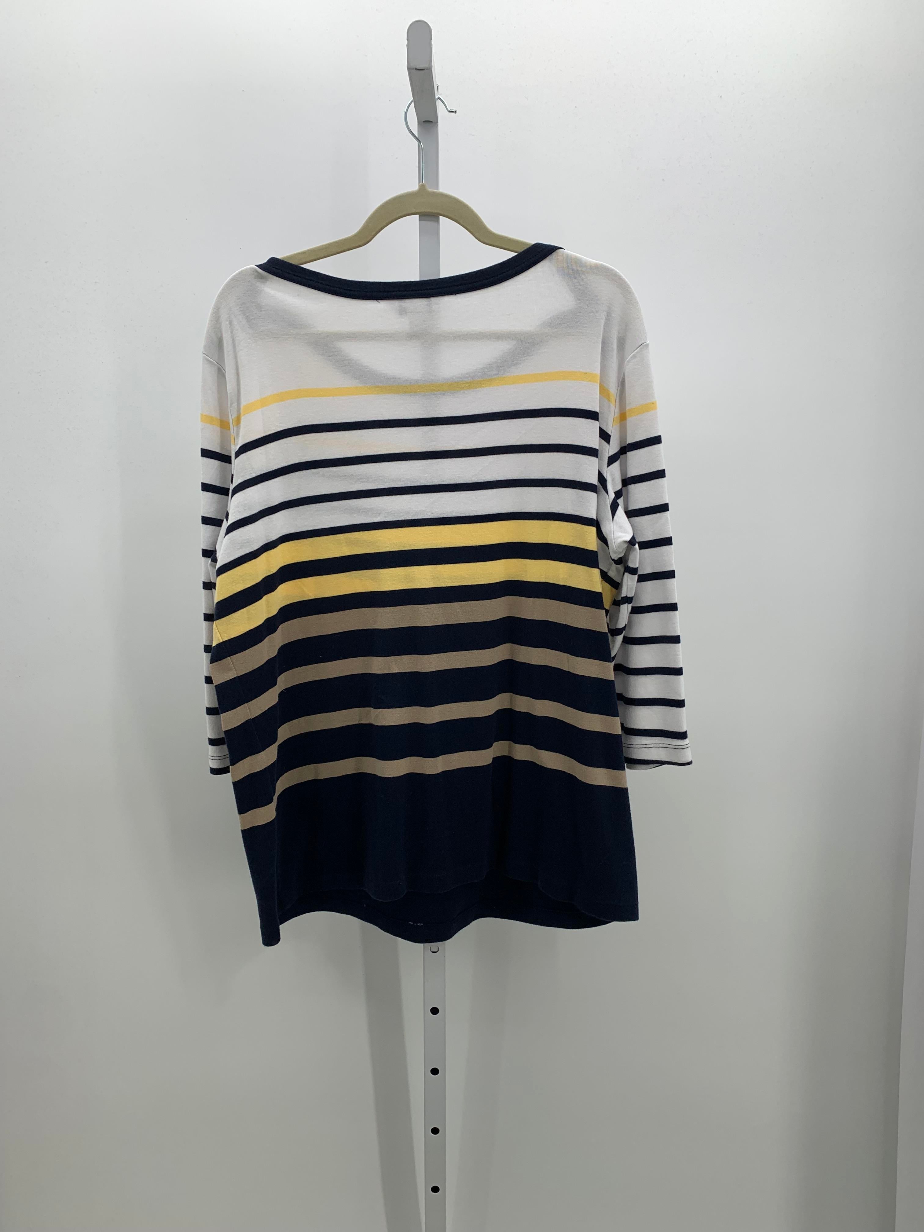 Christopher & Banks Size Extra Large Misses 3/4 Sleeve Shirt