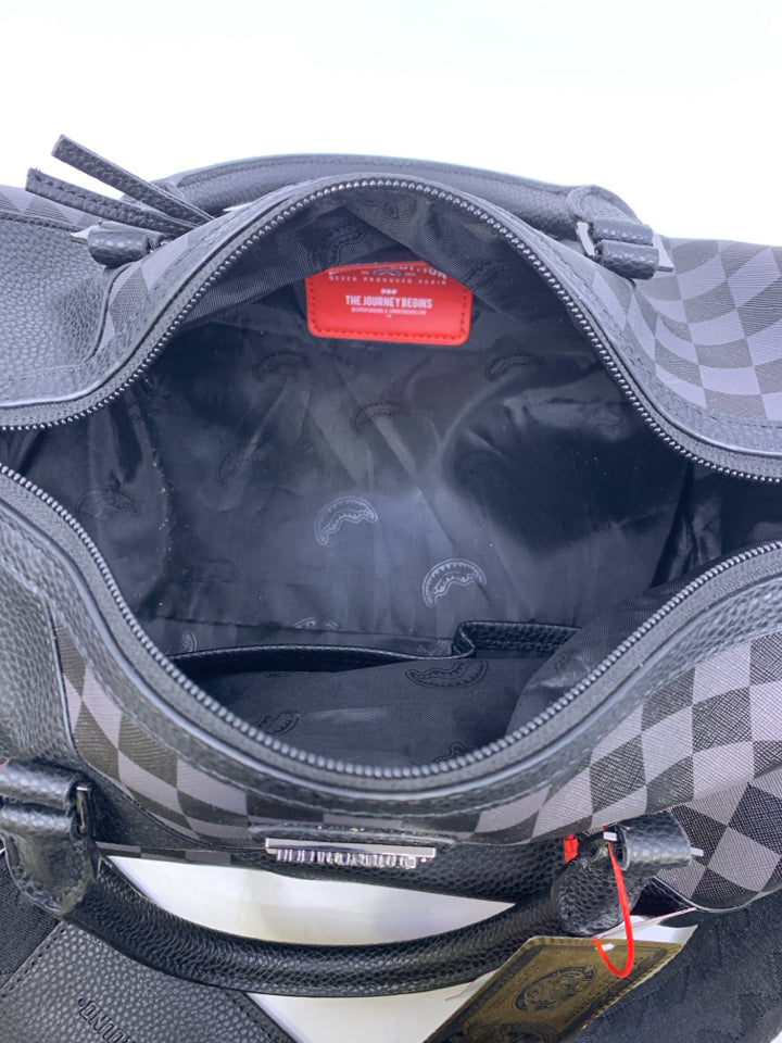 Sprayground Limited Edition Checkered Mini Duffle- New With Tags