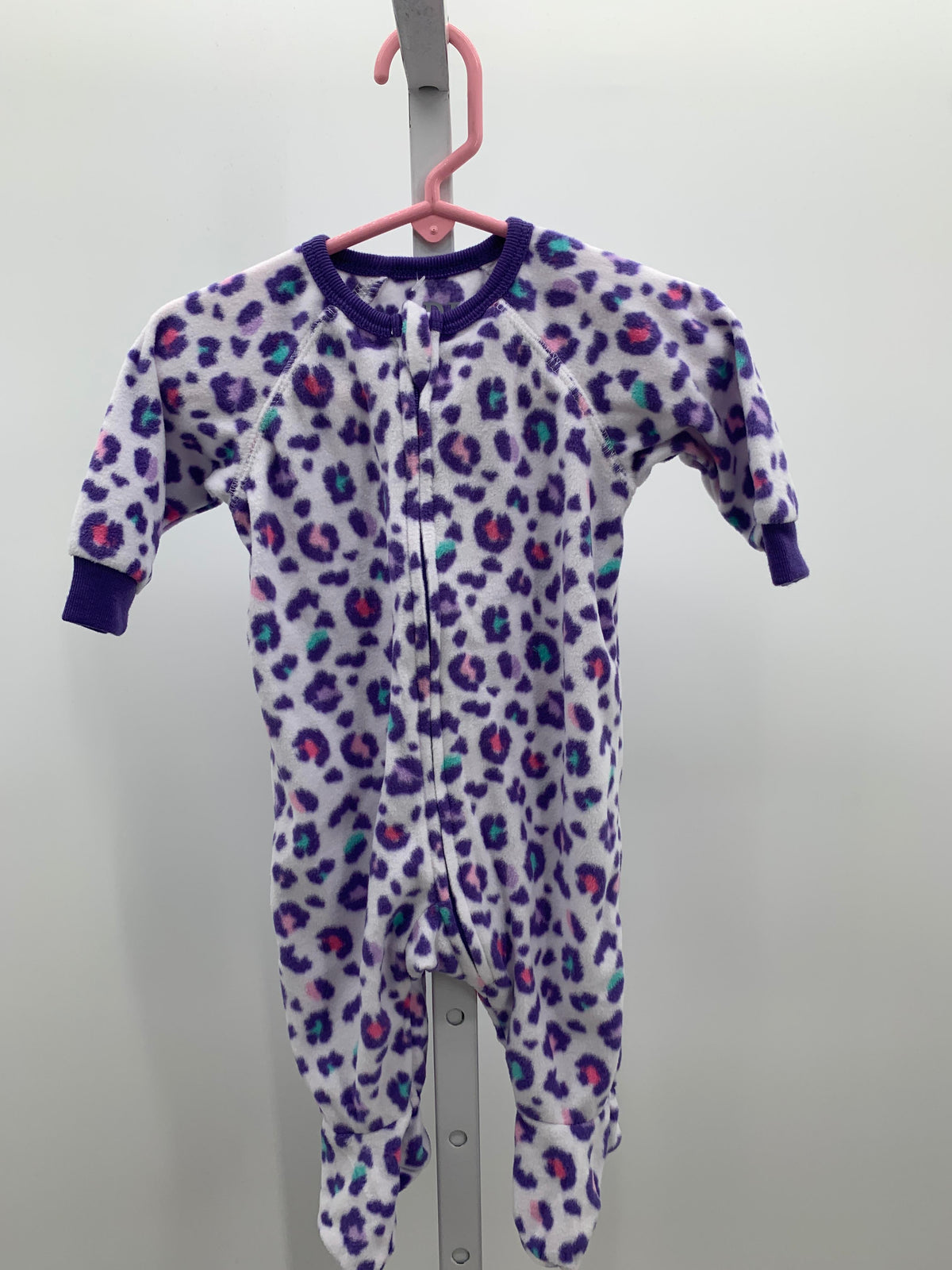 Size 0-3 months Girls Long Slv. Romper
