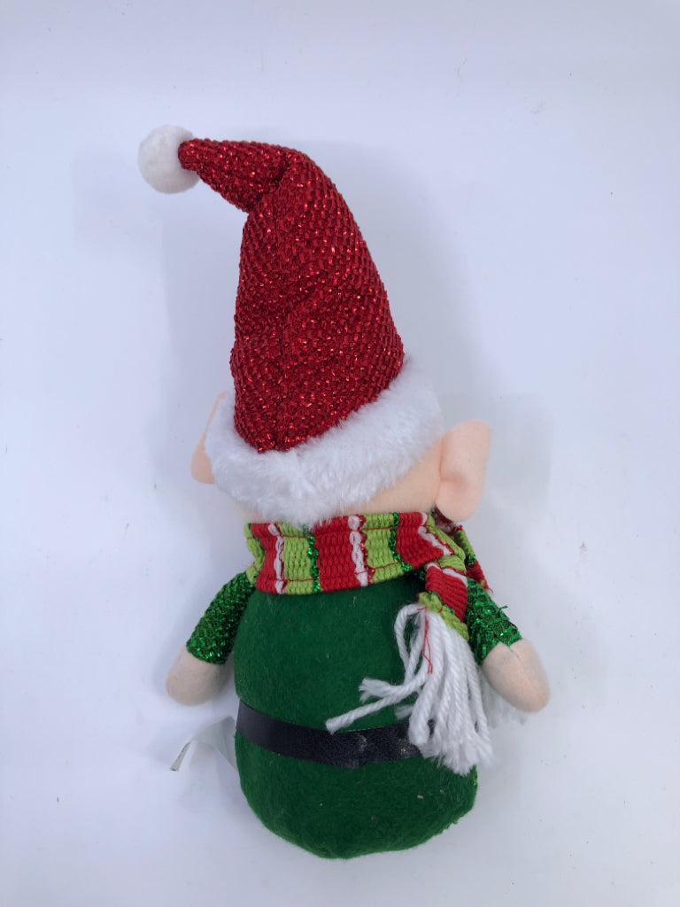 DECORATIVE PLUSH ELF.