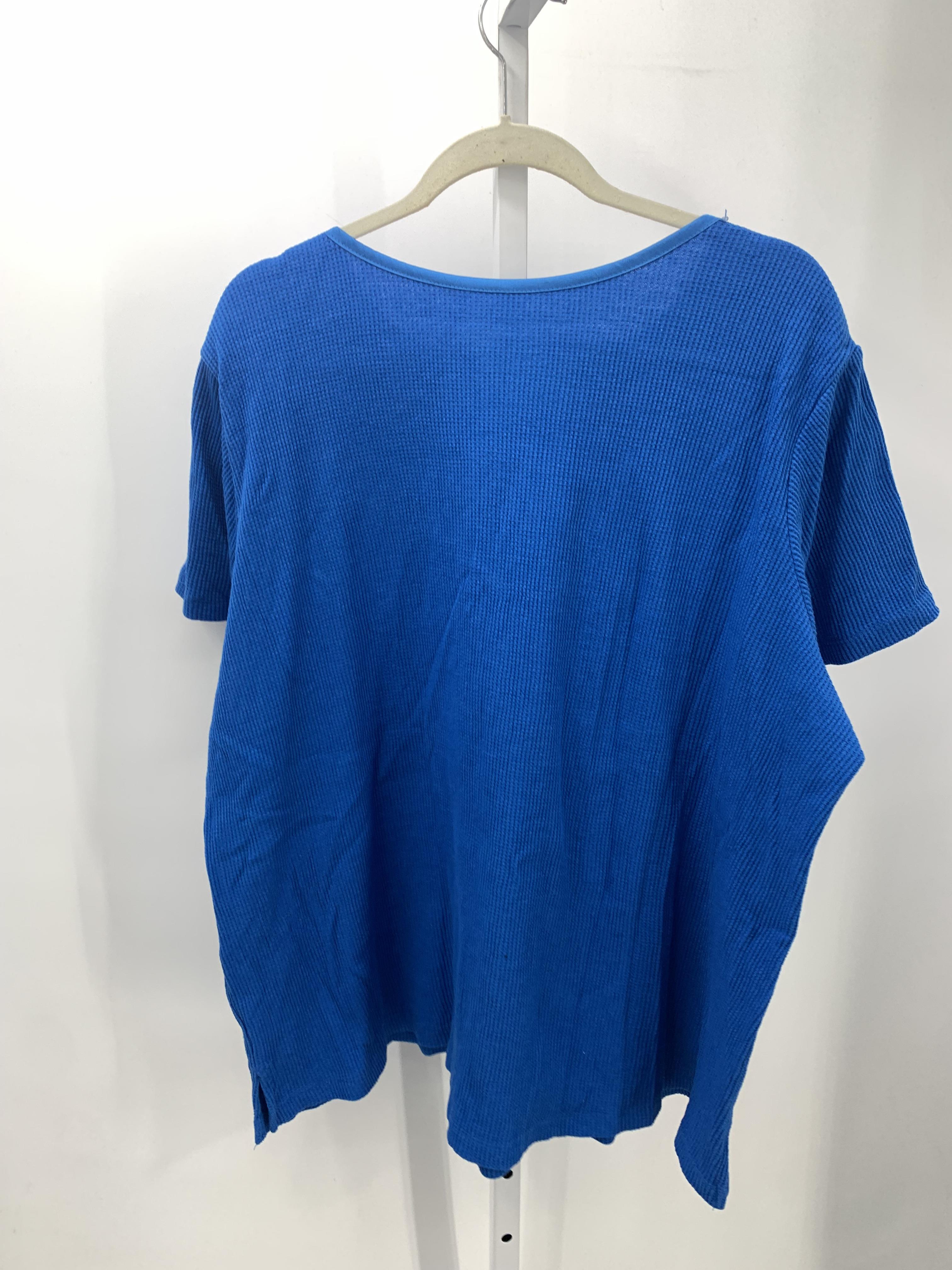 Woman Within Size 2X Womens Short Sleeve Shirt