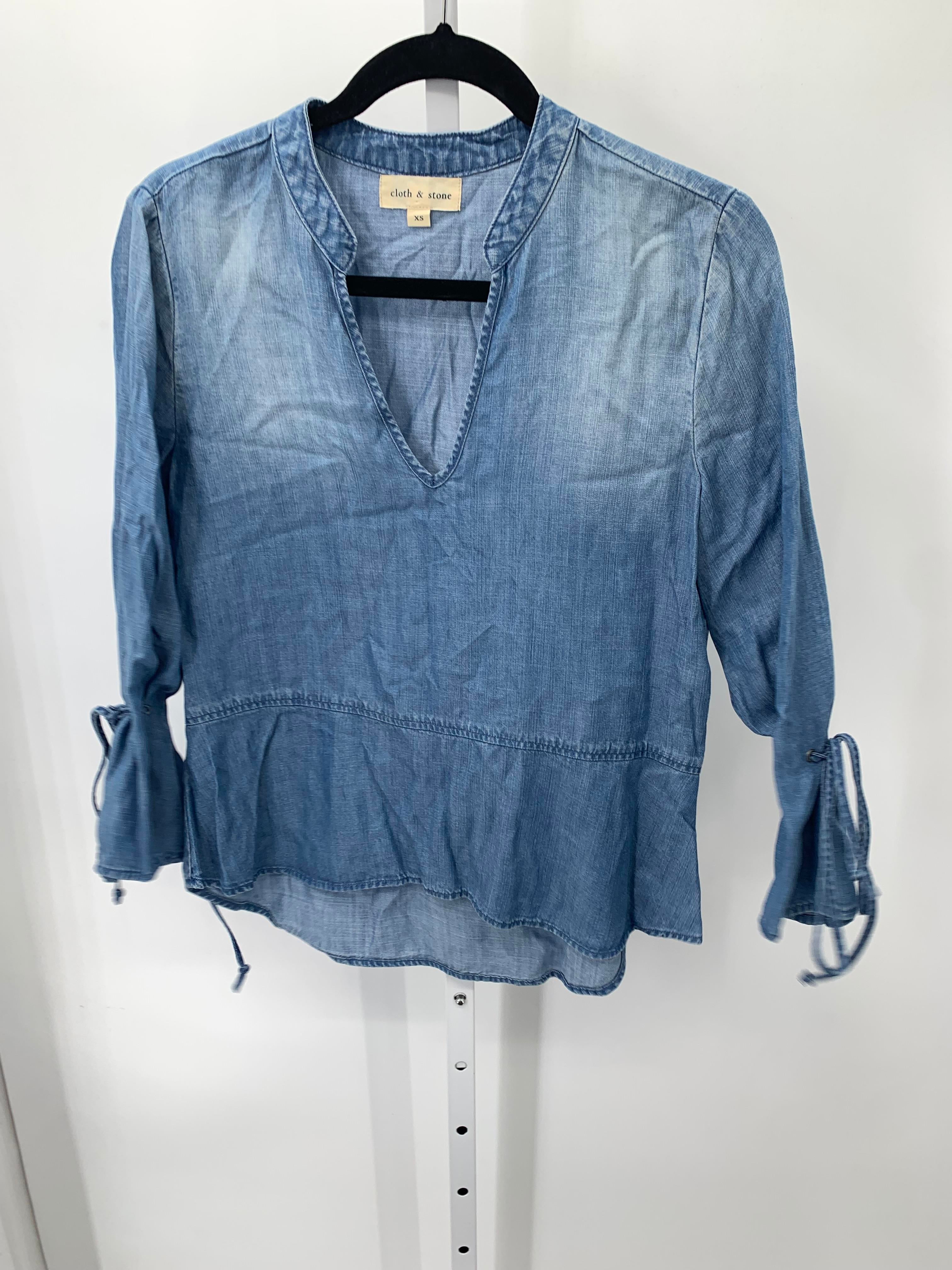 Cloth & Stone Size X Small Misses 3/4 Sleeve Shirt
