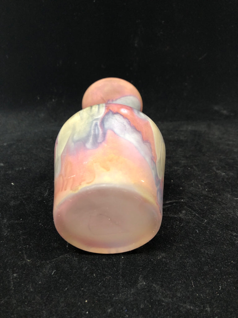 VTG AL-RAMA HAND PAINTED SMALL VASE.