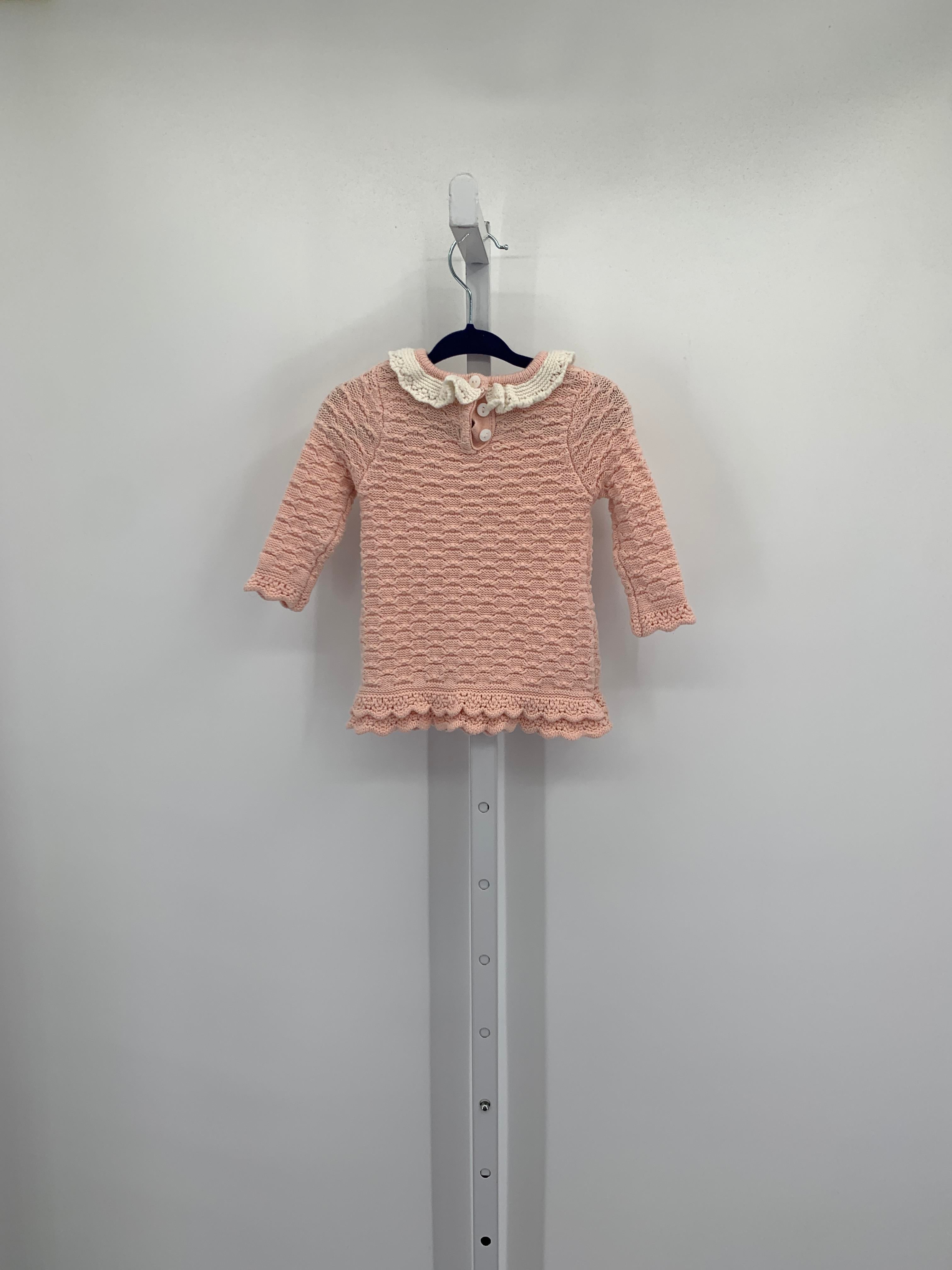 Size 0-3 months Girls Long Sleeve Dress