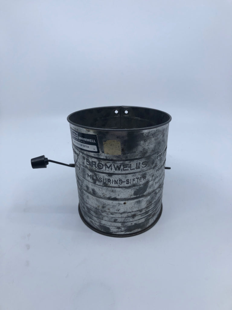 VTG BROMWELL FLOUR SIFTER.