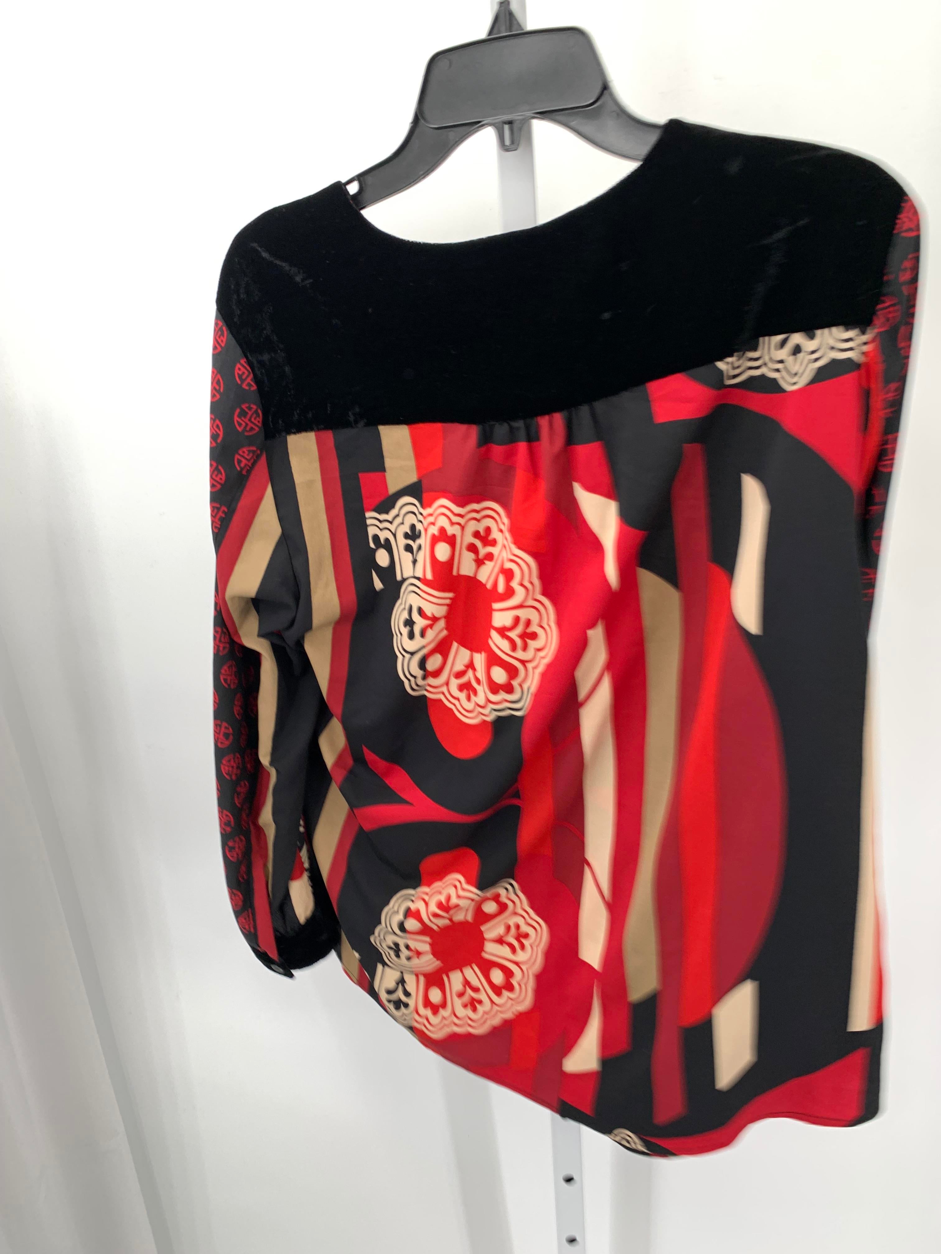 Chico's Size Medium Petite Petite Long Sleeve Shirt