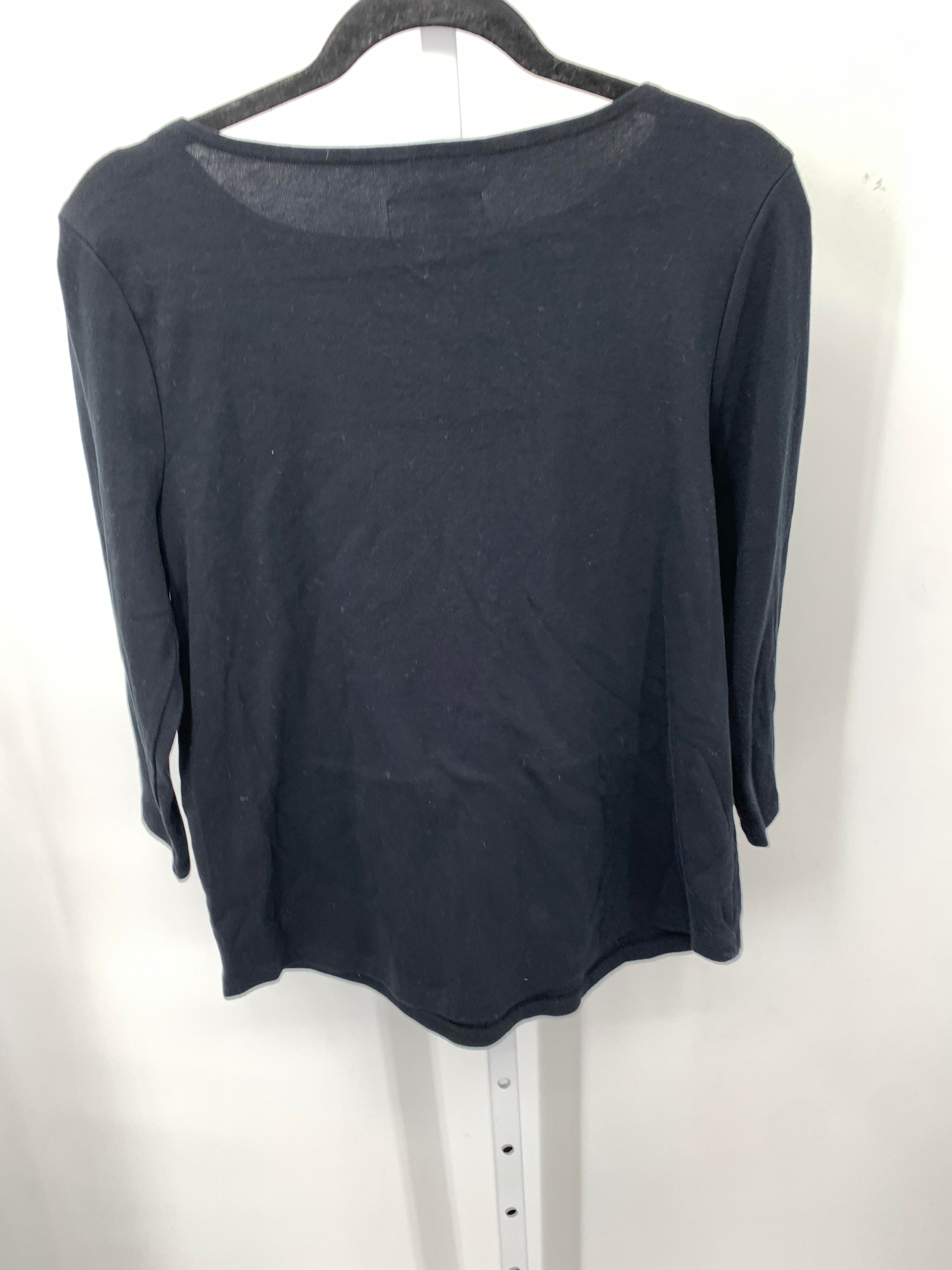 Charter Club Size Large Misses 3/4 Sleeve Shirt