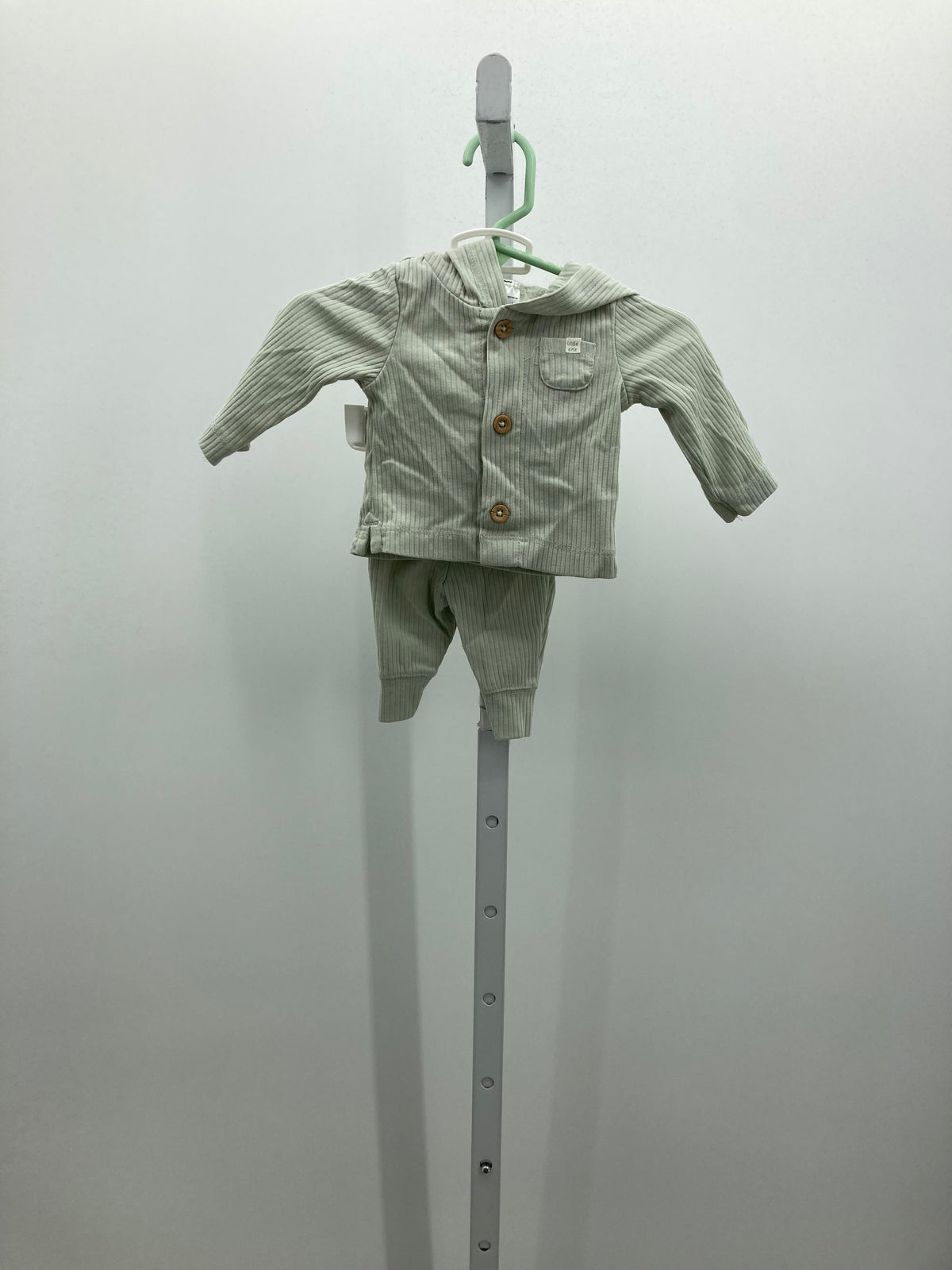 HOODED RIBBED JACKET AND PANTS