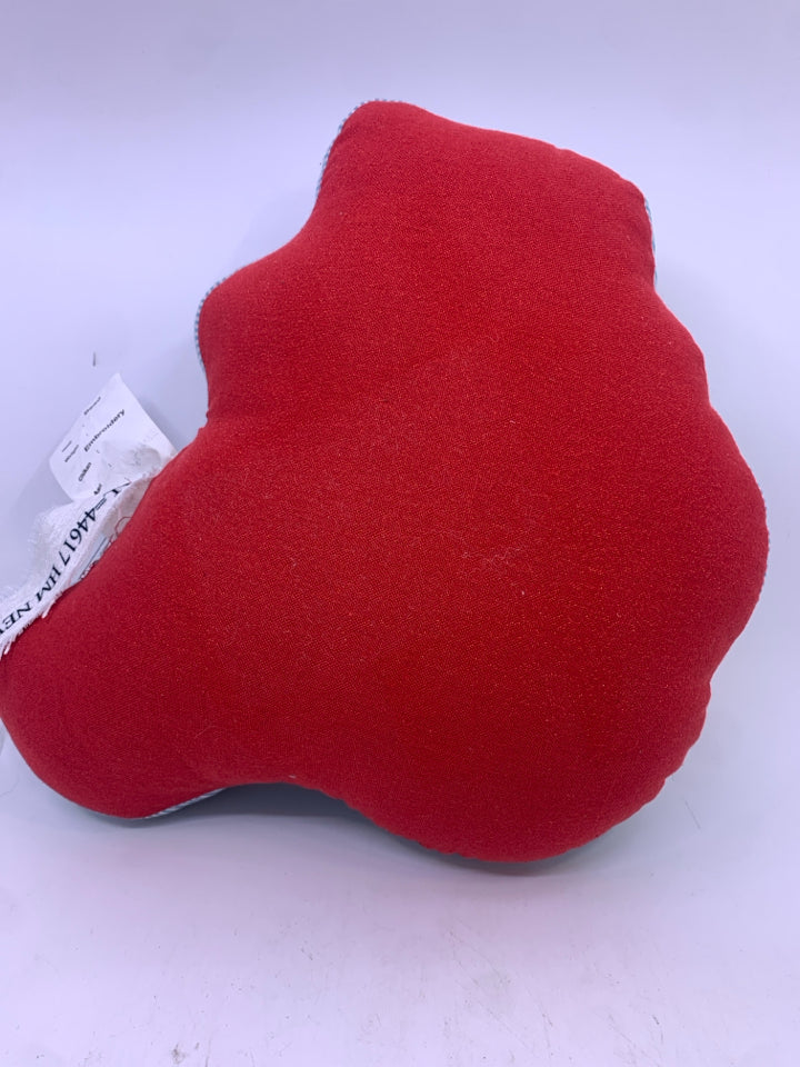 SANTA ON BEACH PILLOW.
