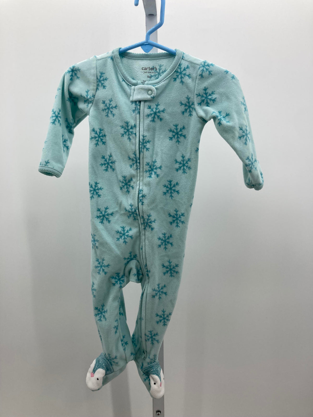 Carters Size 9 Months Girls Long Slv. Romper