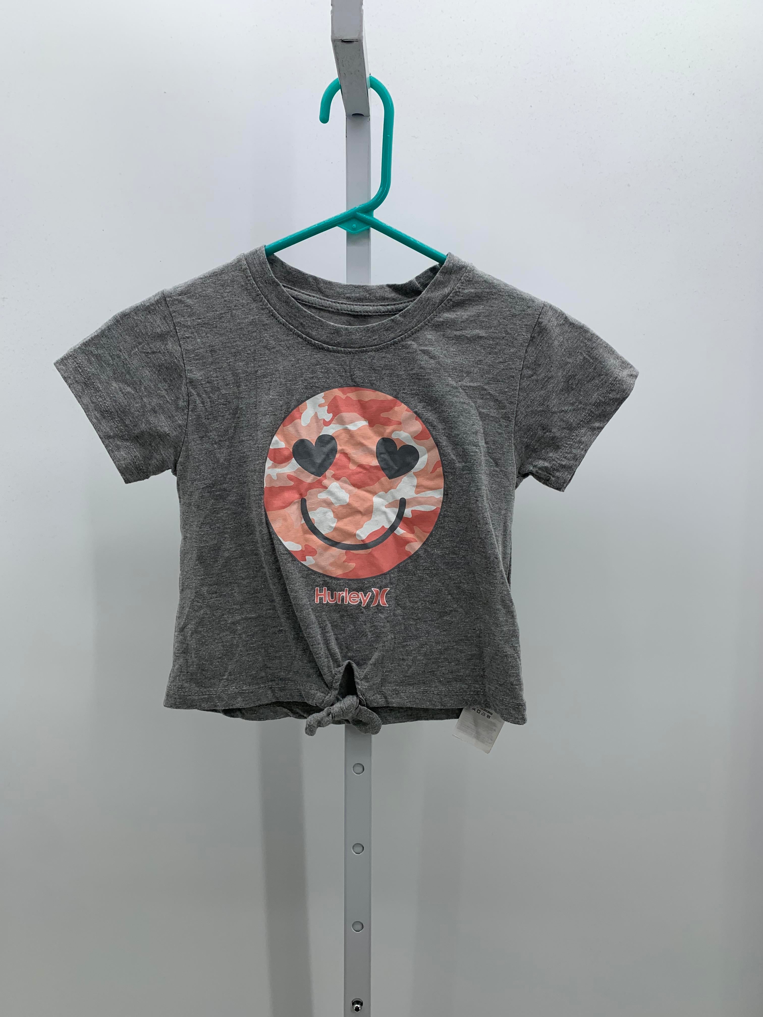 Hurley Size 6X Girls Short Sleeve Shirt