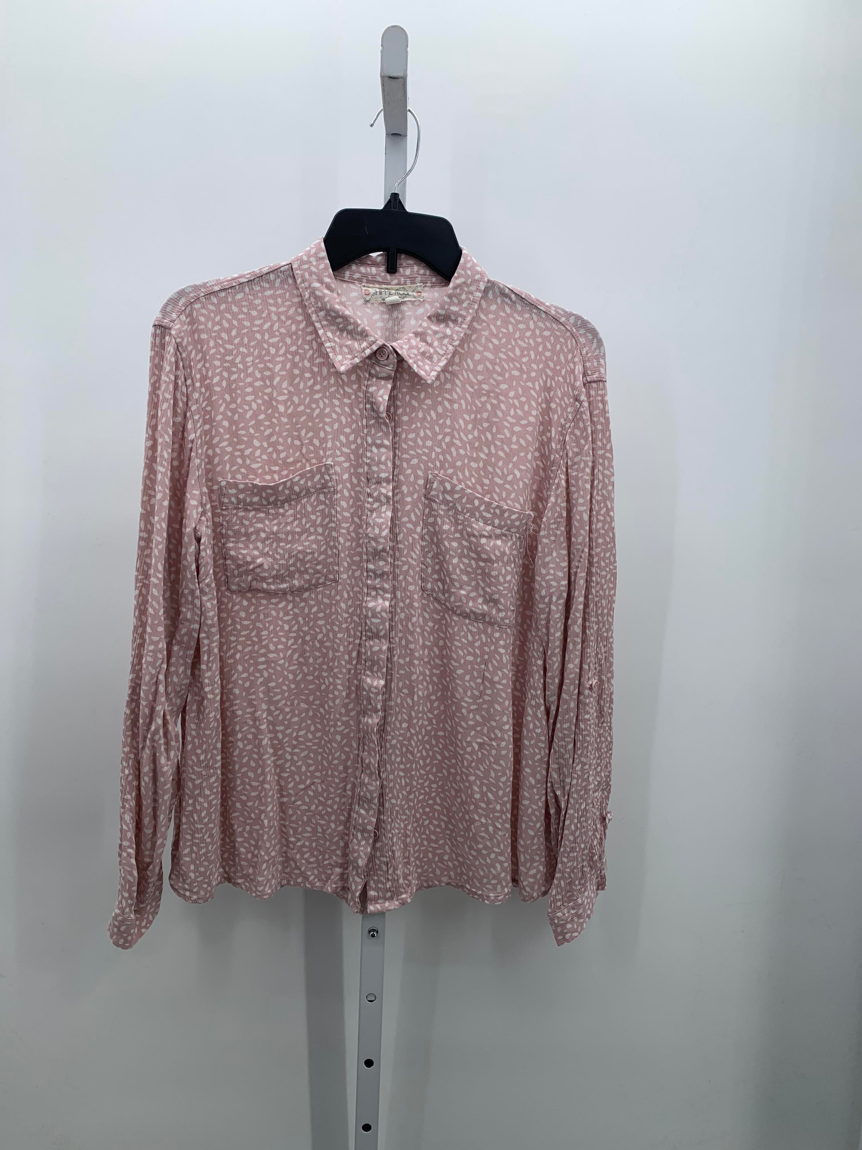 Hippie Rose Size Large Juniors Long Sleeve Shirt