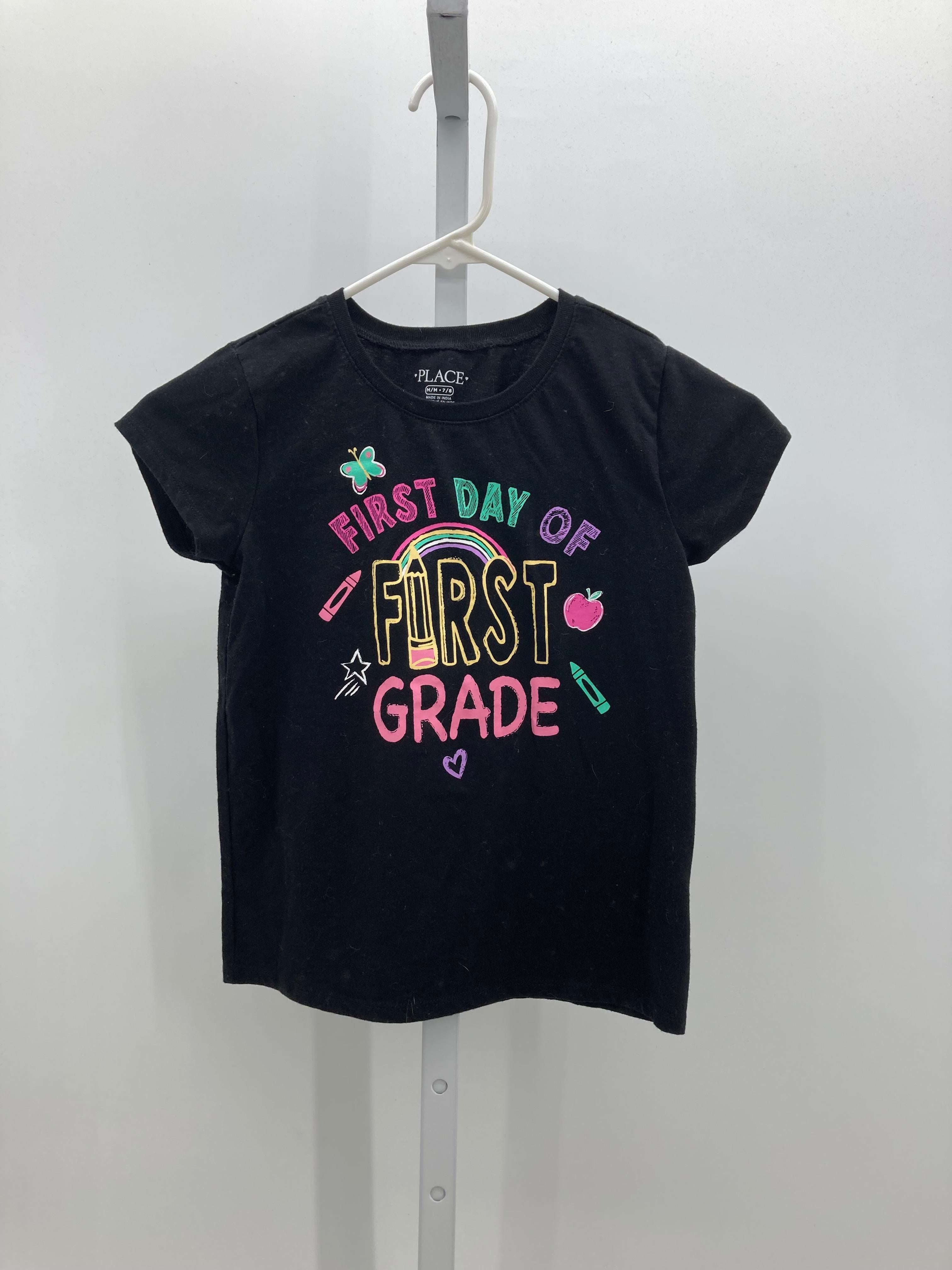 Children's Place Size 7-8 Girls Short Sleeve Shirt