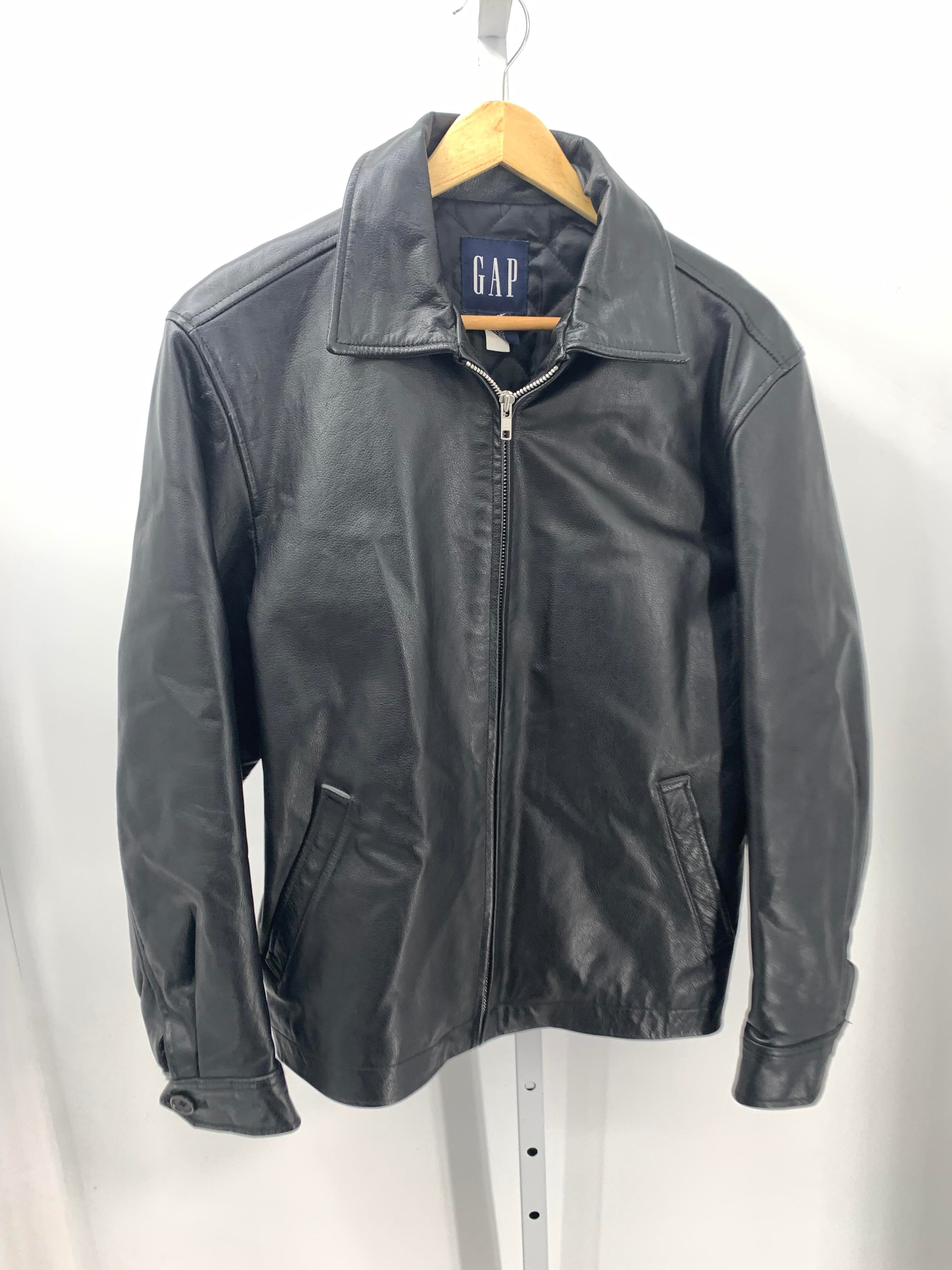 GENUINE LEATHER ZIP JACKET.