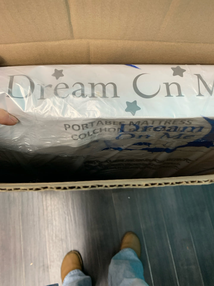 NIB 3" Dream On Me Portable Crib Mattress