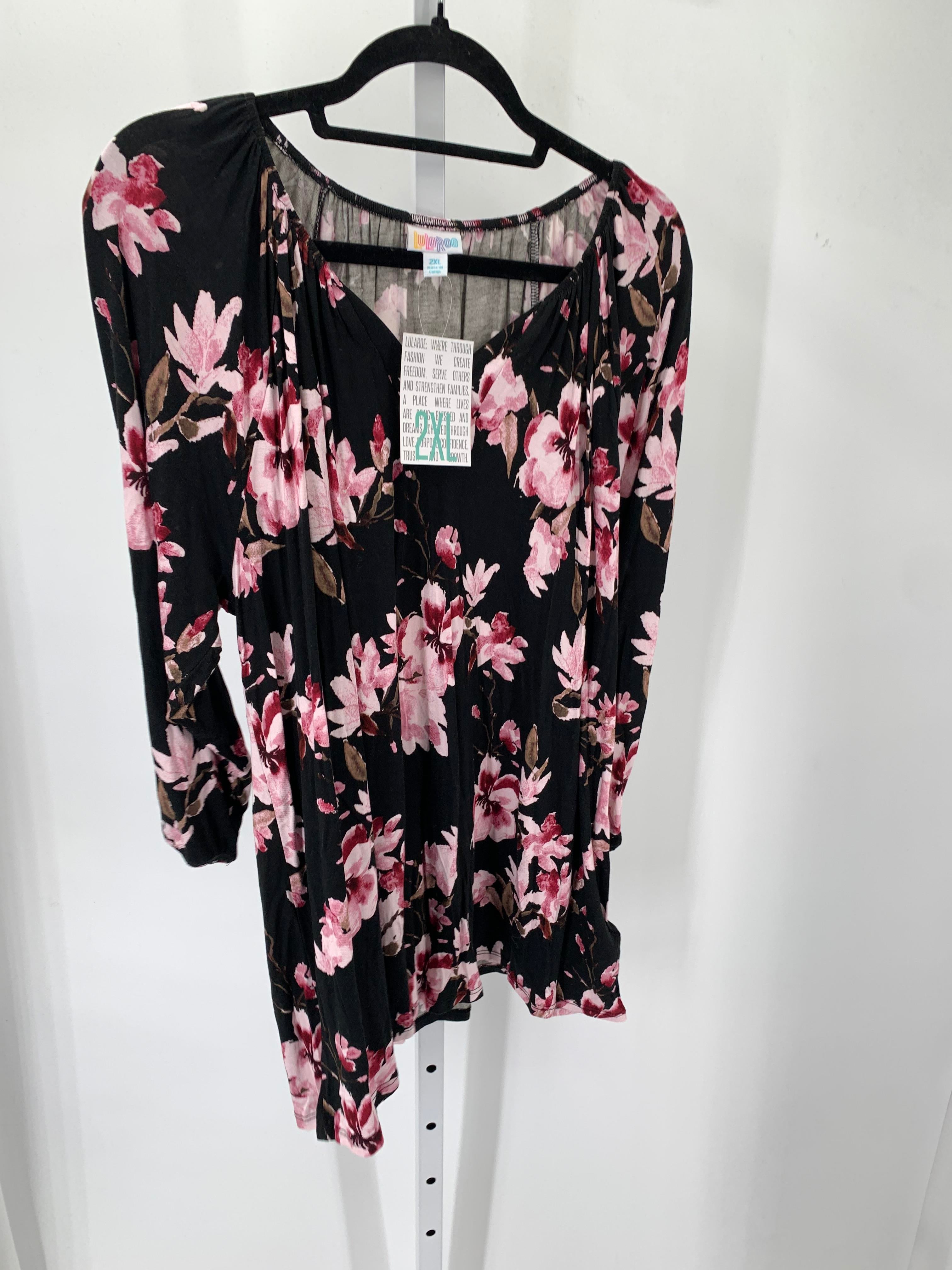 Lularoe Size 2X Womens 3/4 Sleeve Shirt