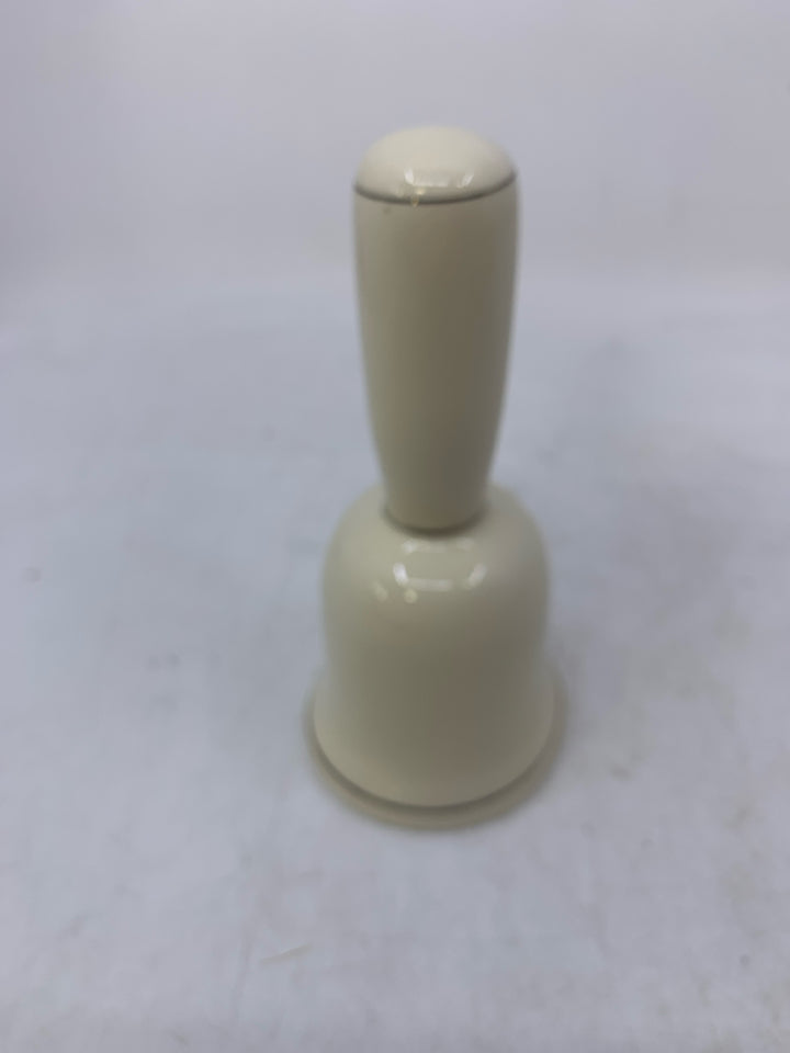 CREAM CERAMIC PRINTED CARDINAL BELL.