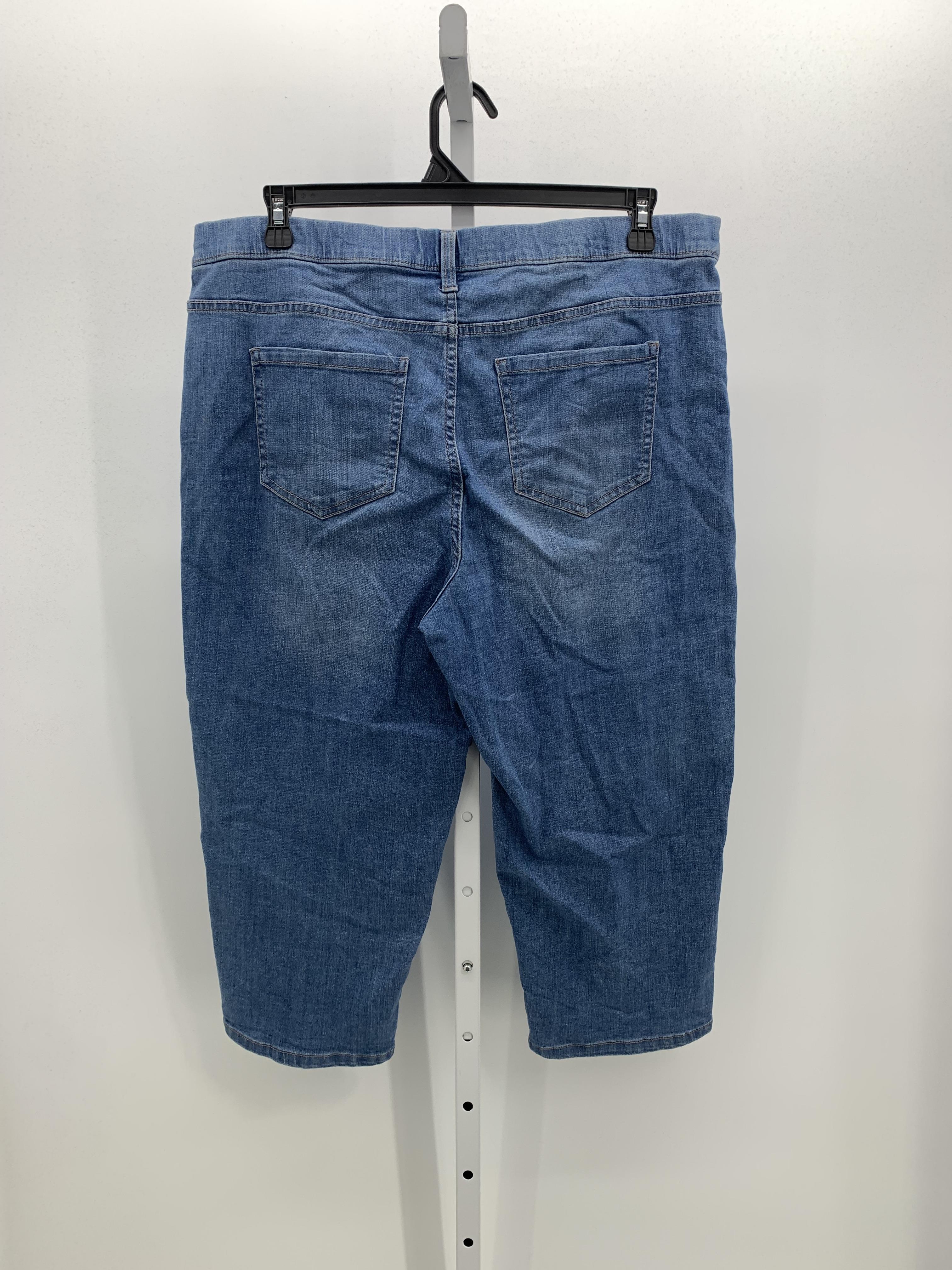 Time and Tru Size Extra Large Misses Cropped Jeans