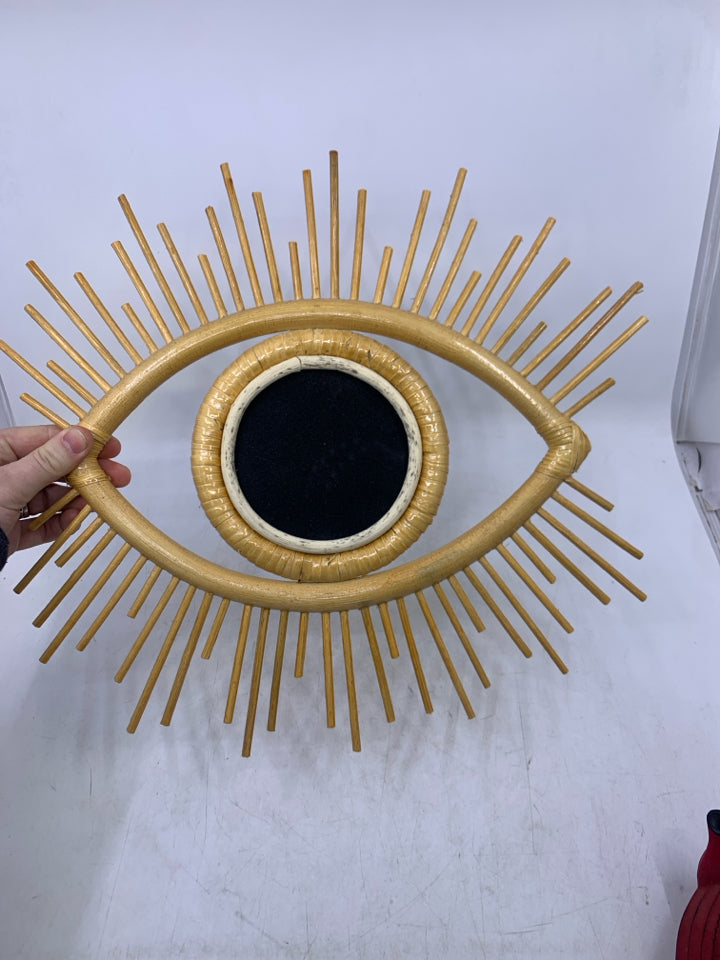 EVIL EYE BAMBOO MIRROR.