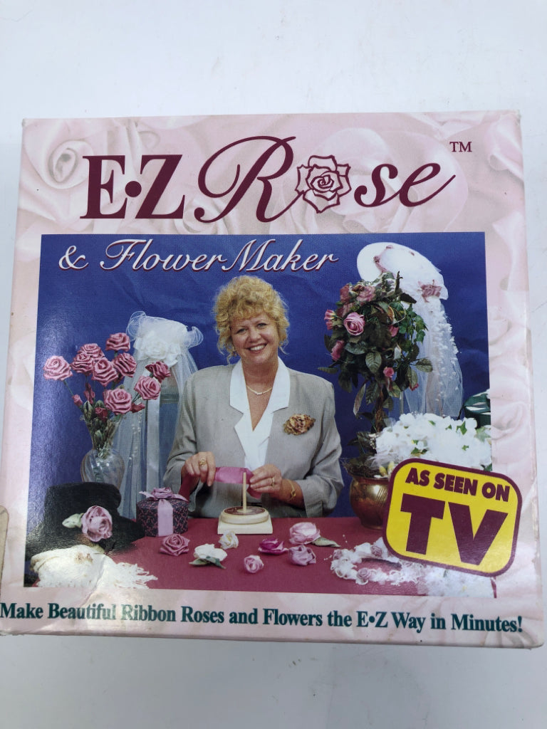 NIB EZ RIBBON ROSES & FLOWER MAKER