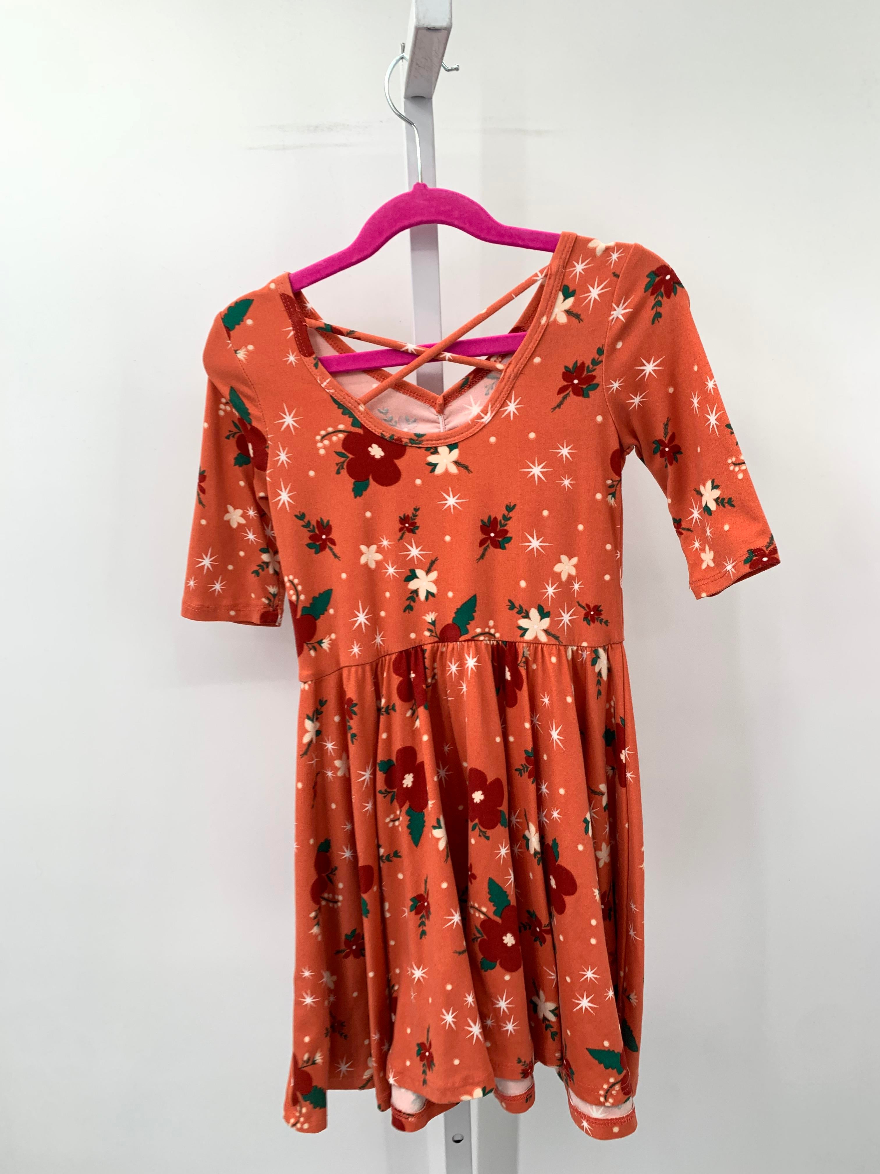 Size 5-6 Girls Short Sleeve Dress