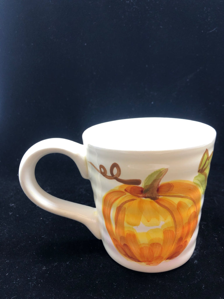 WATERCOLOR PUMPKIN COFFEE MUG.