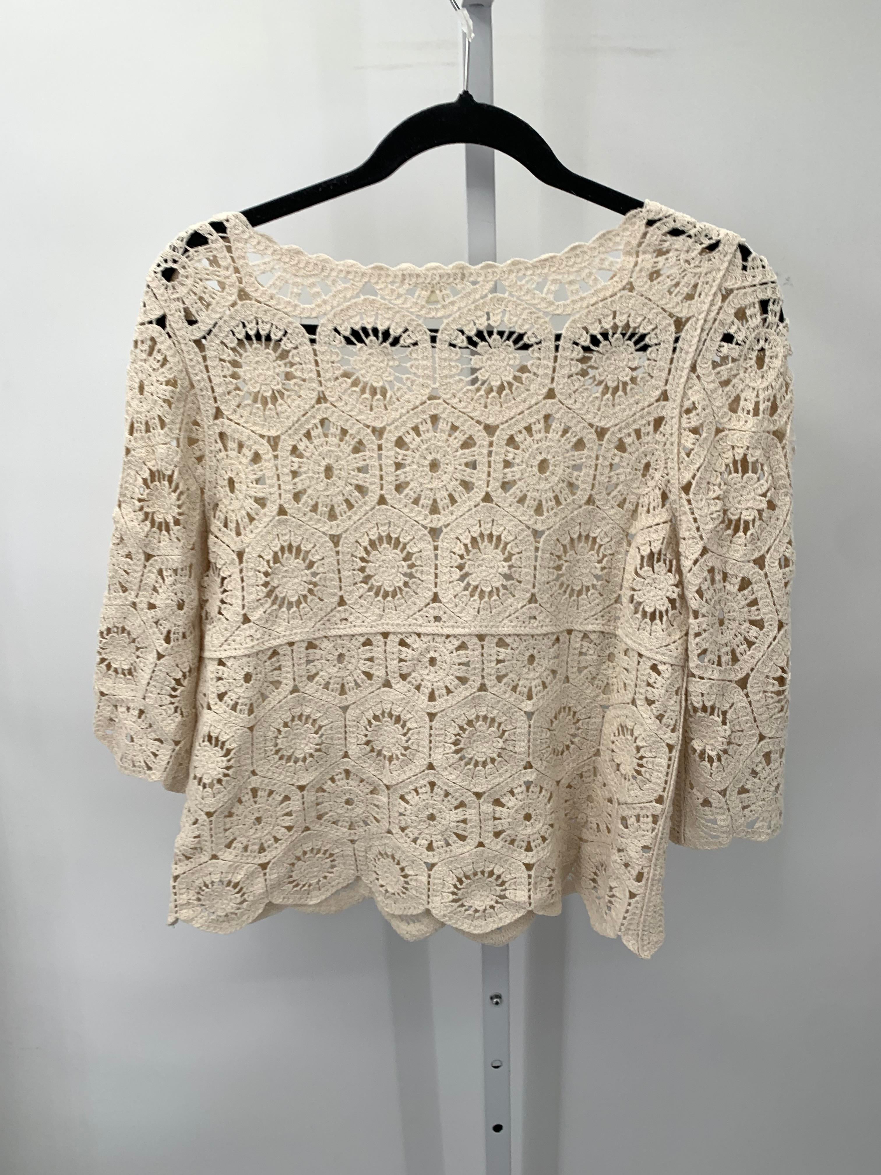 Ultra Pink Size Small Misses Short Slv Sweater