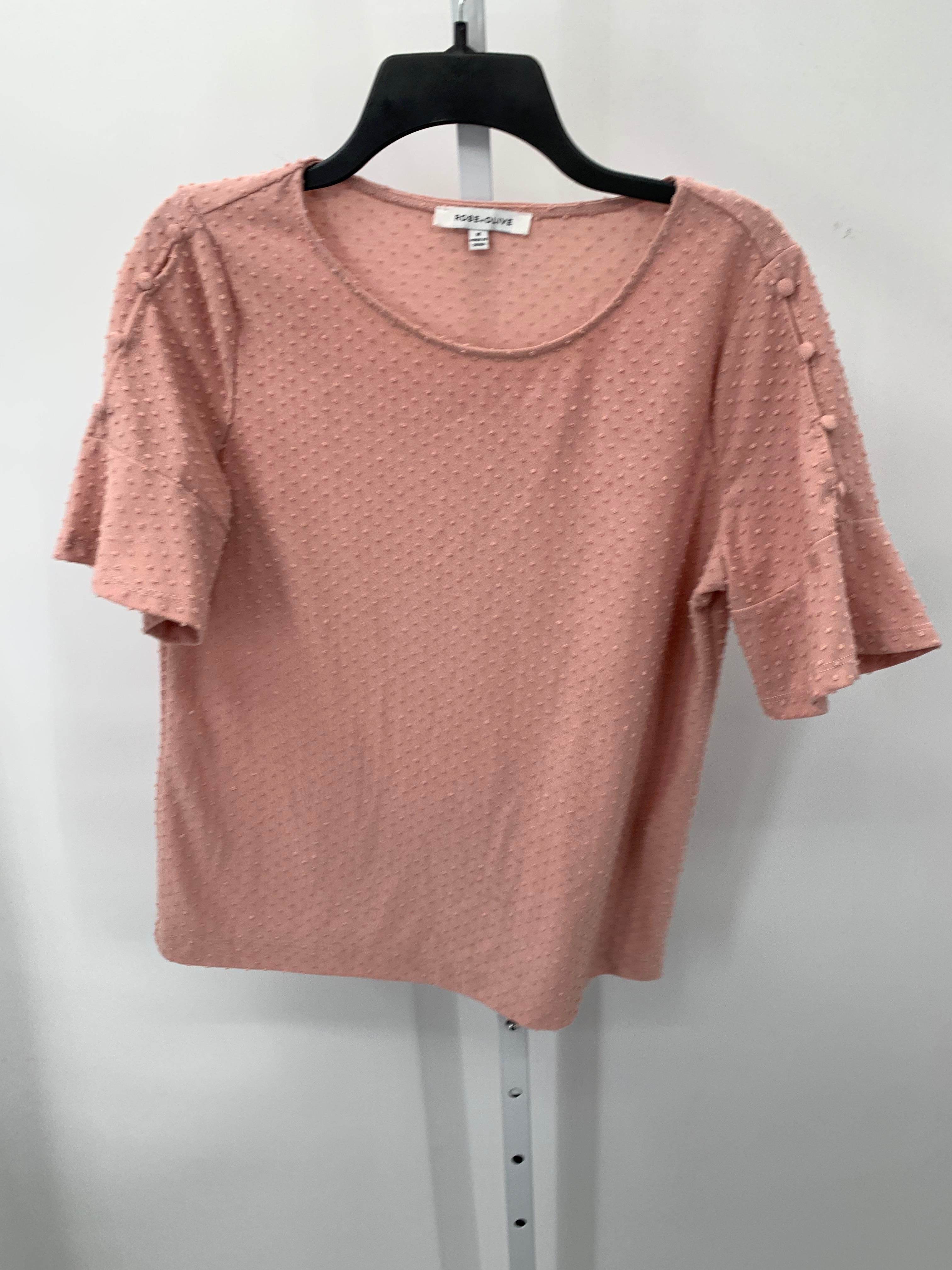 Rose & Olive Size Medium Misses Short Sleeve Shirt